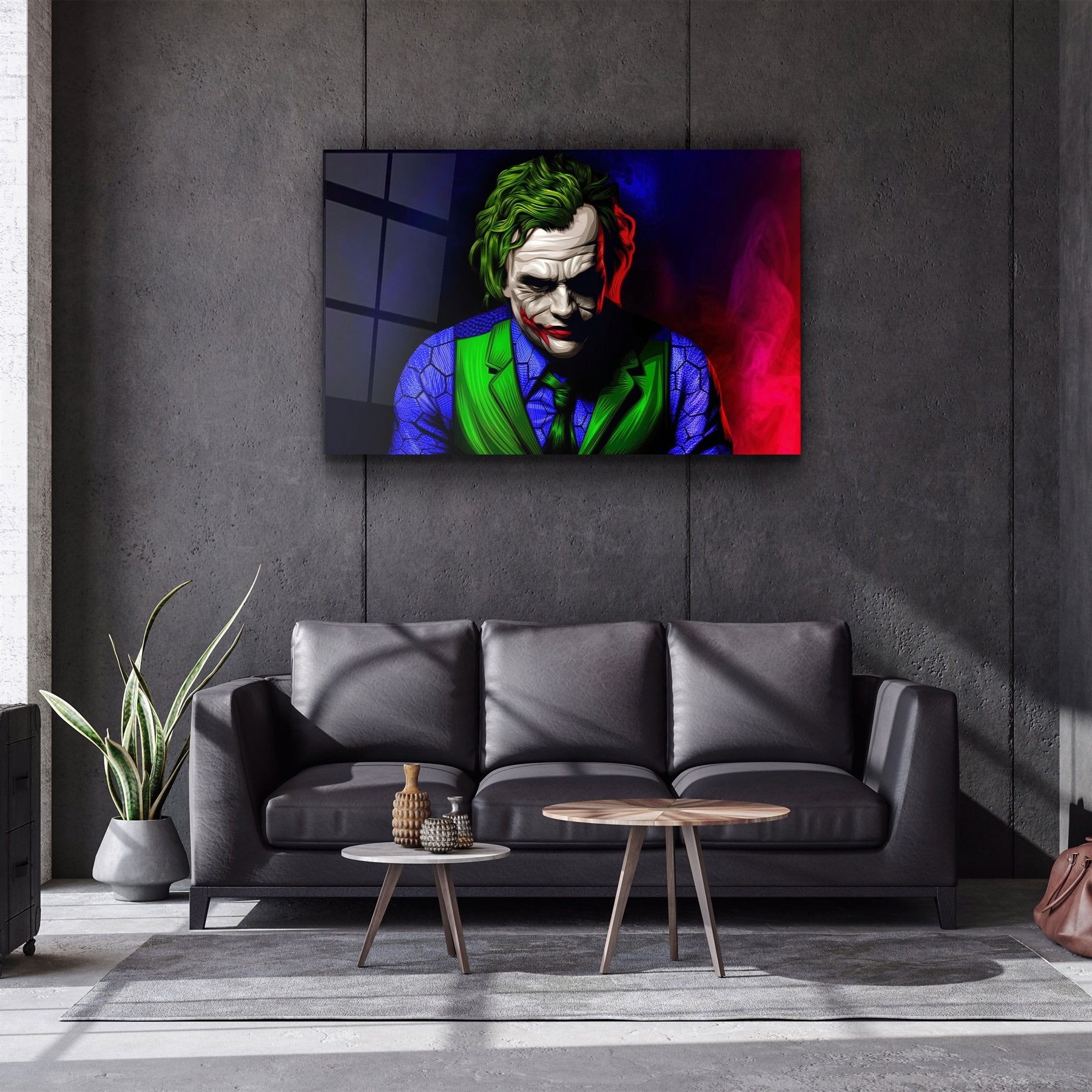 ・"Joker V1"・Glass Wall Art