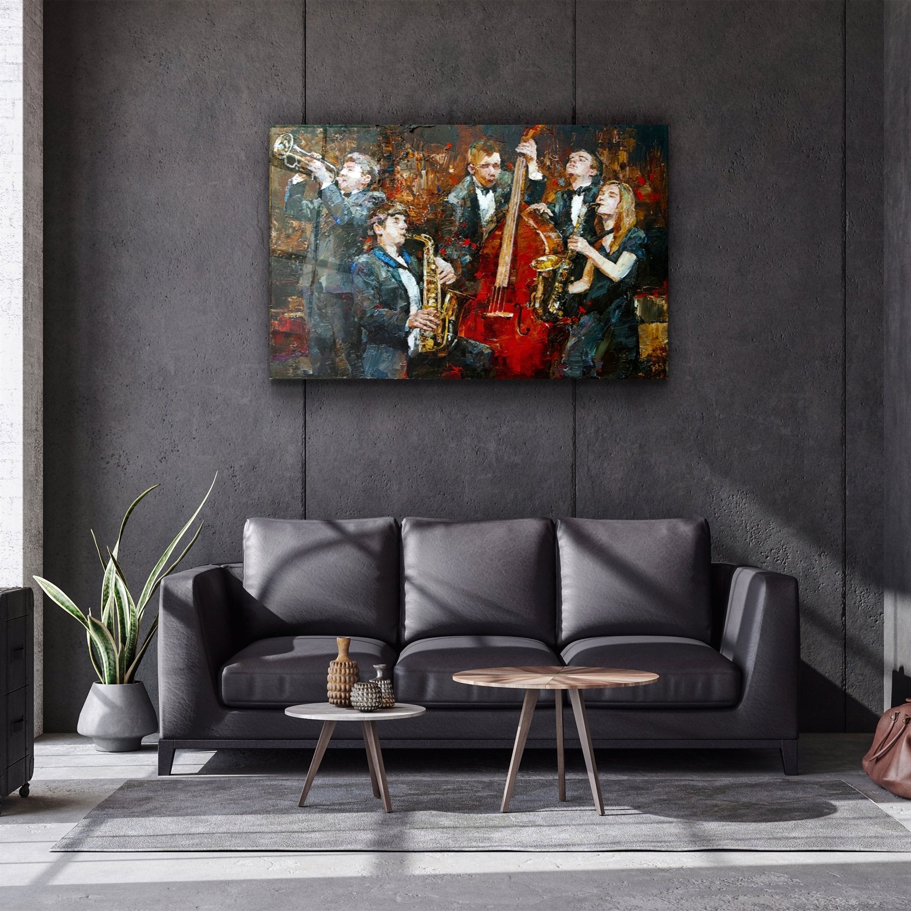 ・"Oil Painting Jazz"・Glass Wall Art