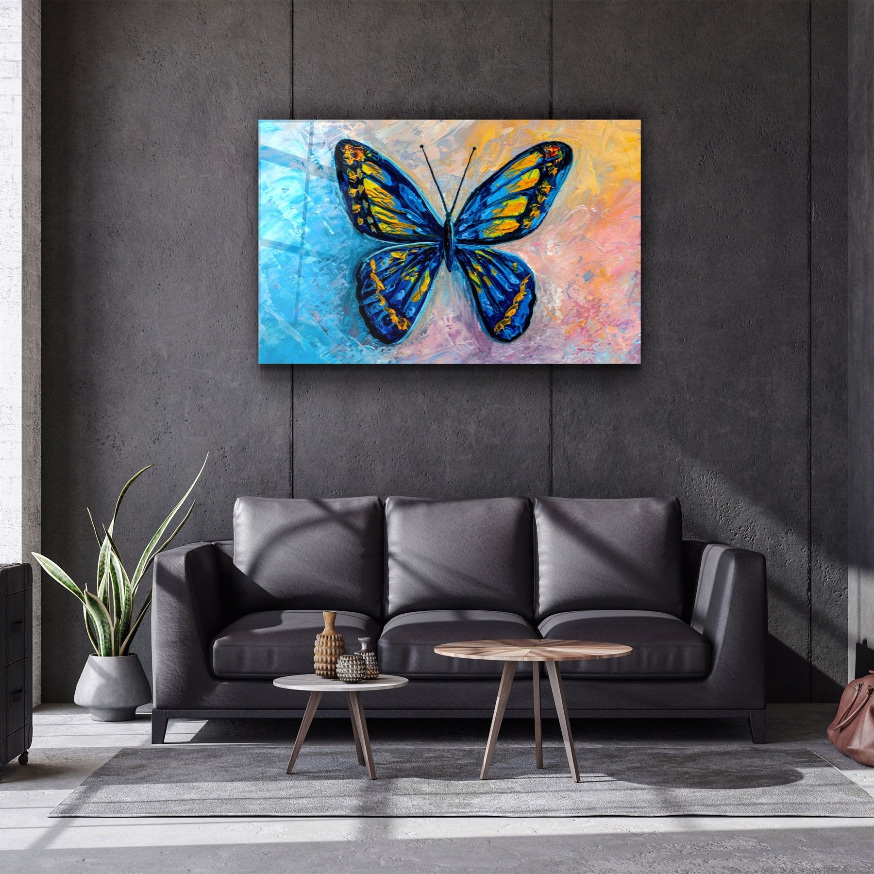 ・„Butterfly 6“・<tc>Glasbild</tc>