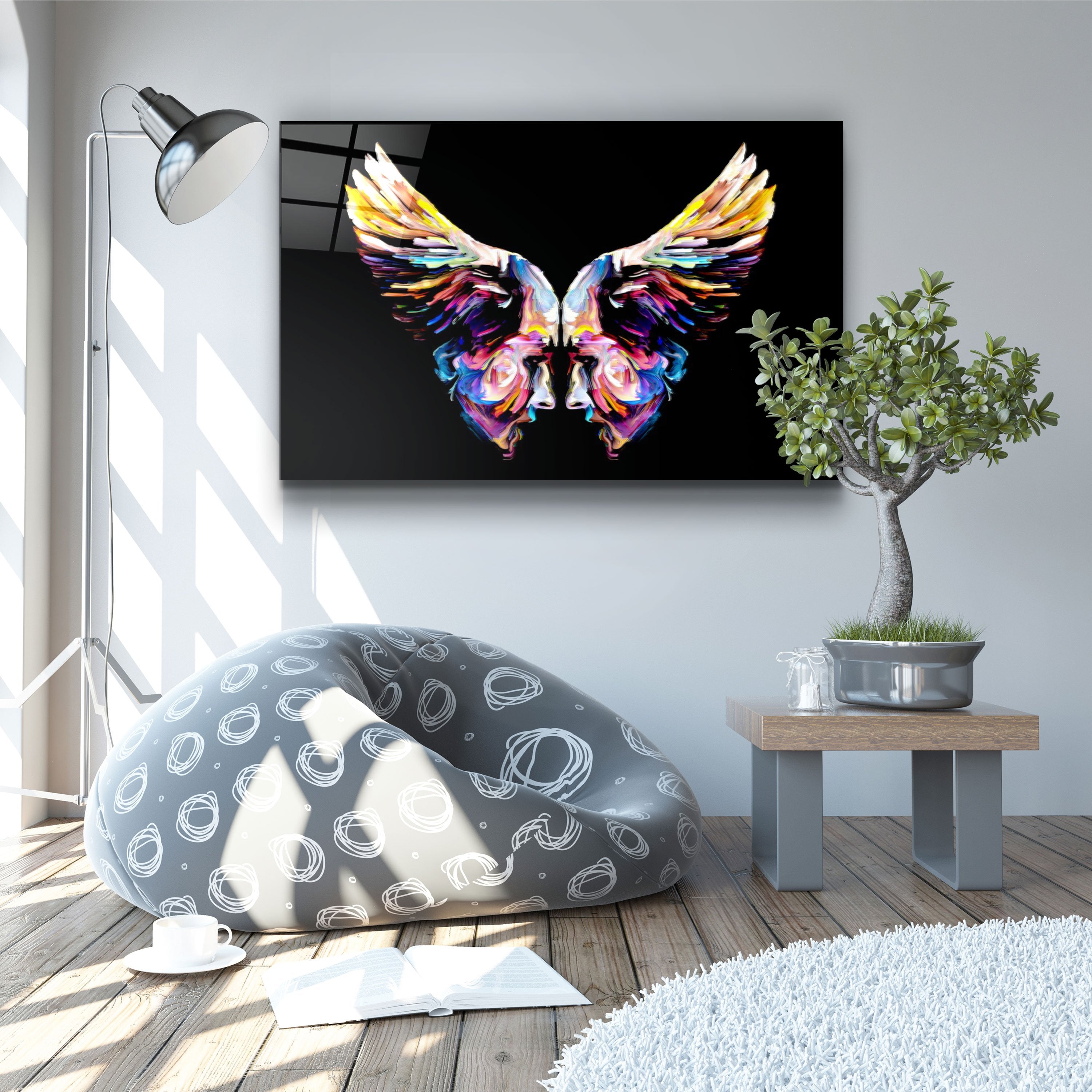 ・"Angel Faces"・Glass Wall Art