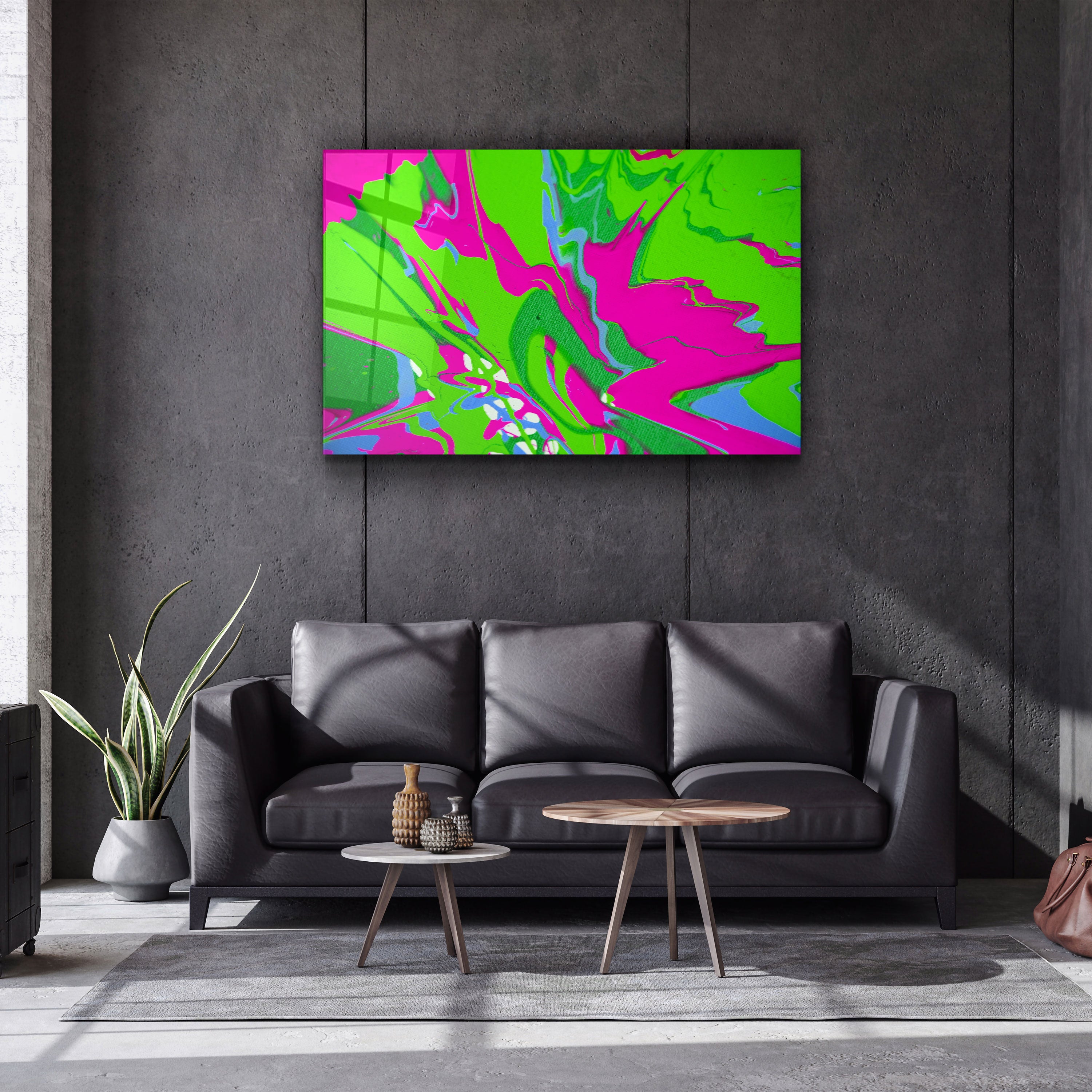 ・"Forme abstraite V2"・Art mural en verre