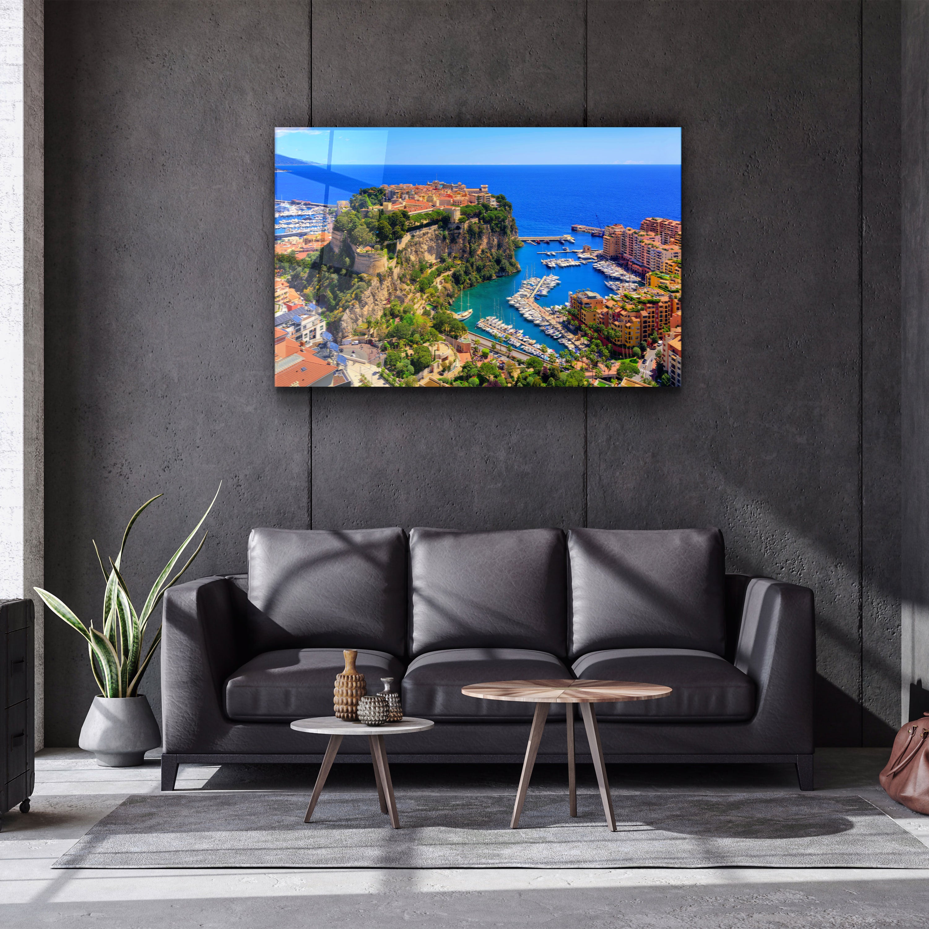 ・"Monaco"・Art mural en verre