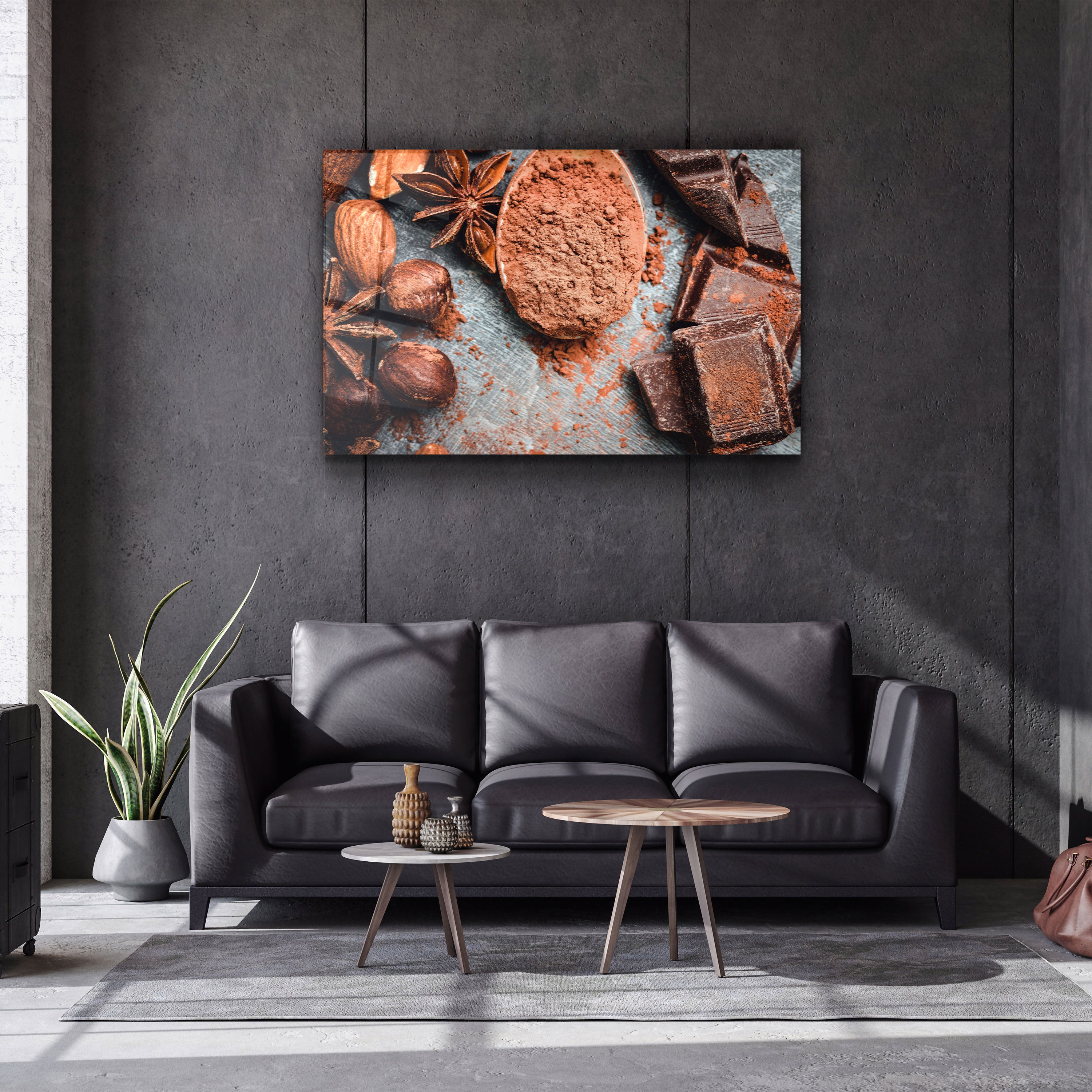 ・"Amande et chocolat"・Art mural en verre