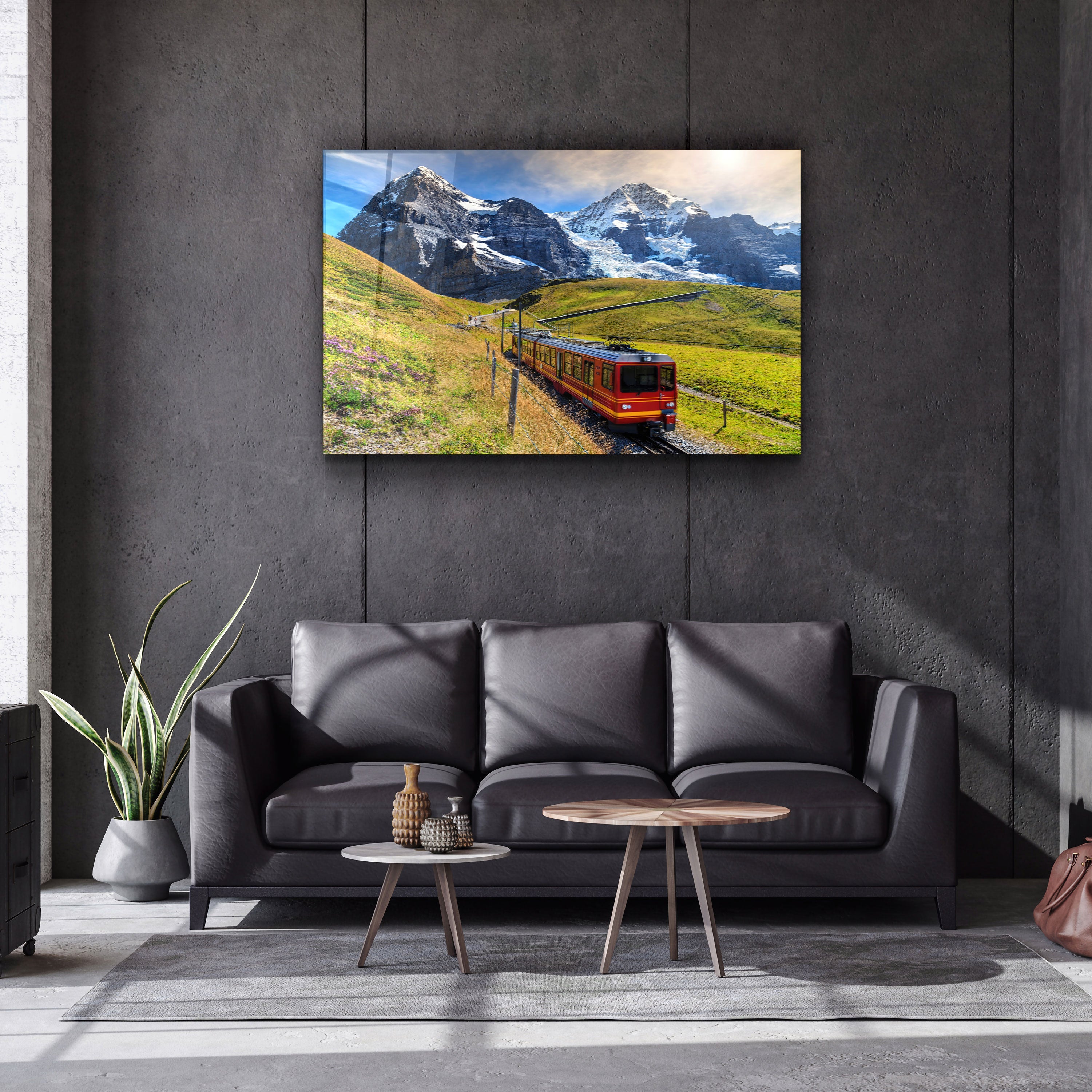 ・"Montagne de l'Eiger"・Art mural en verre