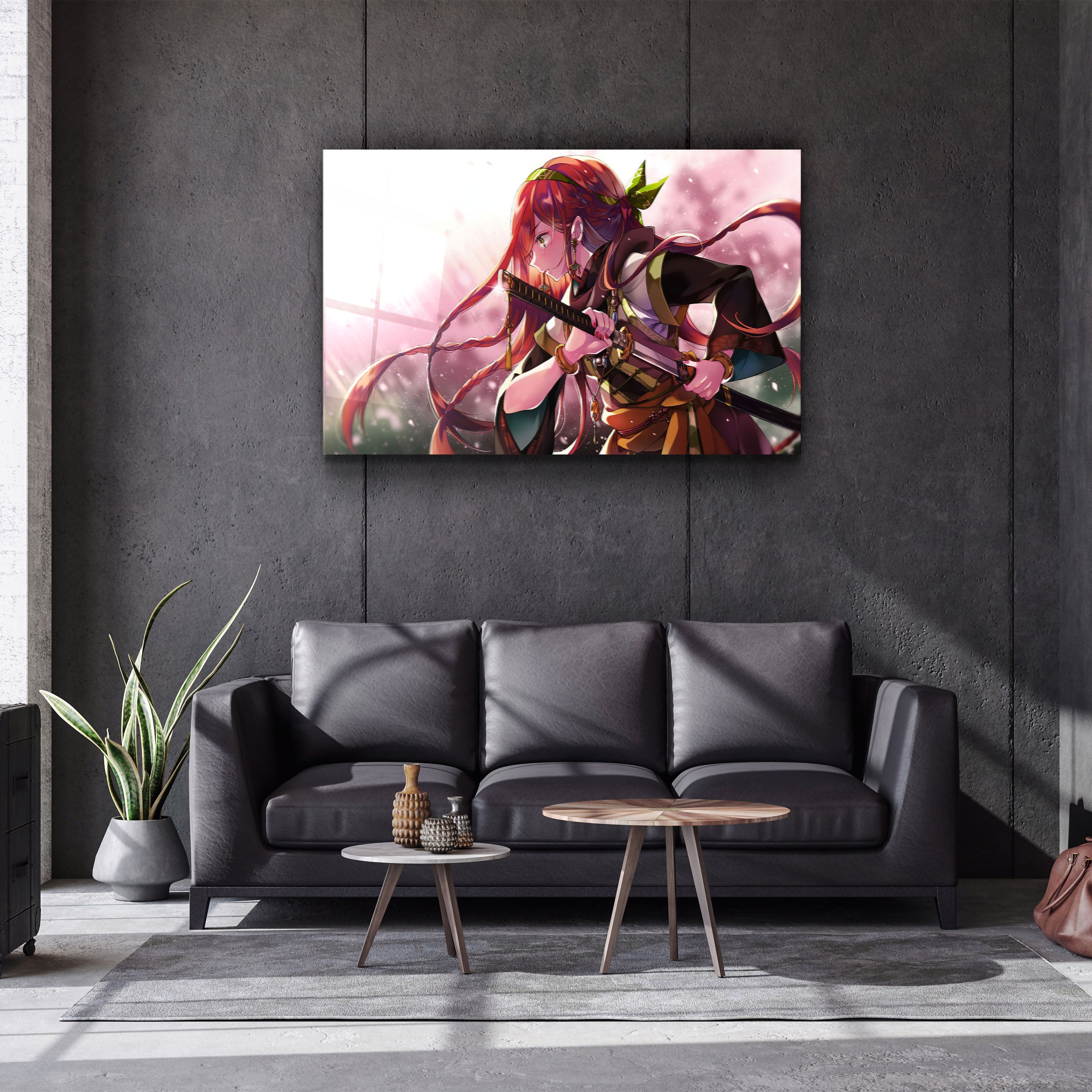 ・"The Last Woman Samurai"・Glass Wall Art