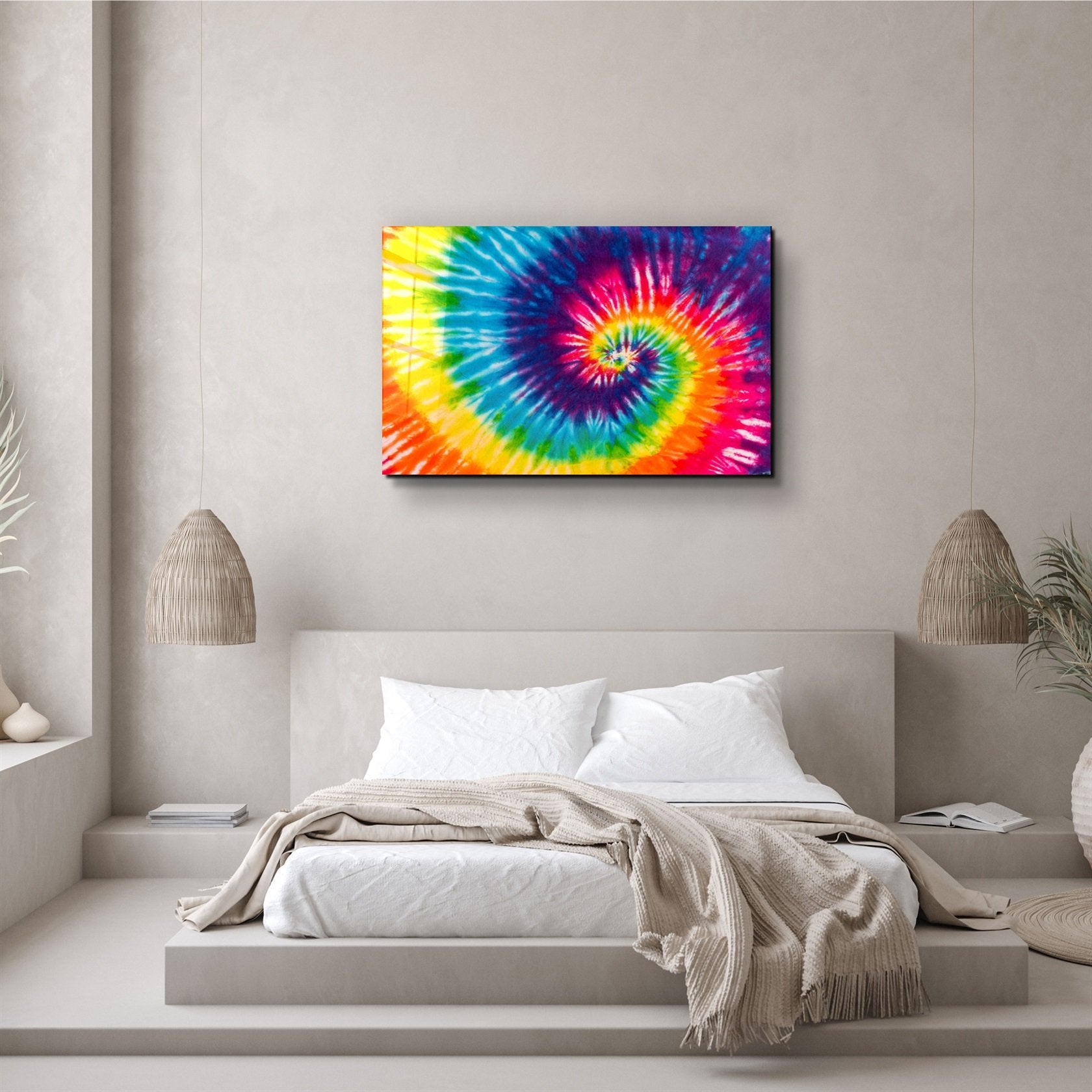 ・"Abstract Colorful Pattern"・Glass Wall Art