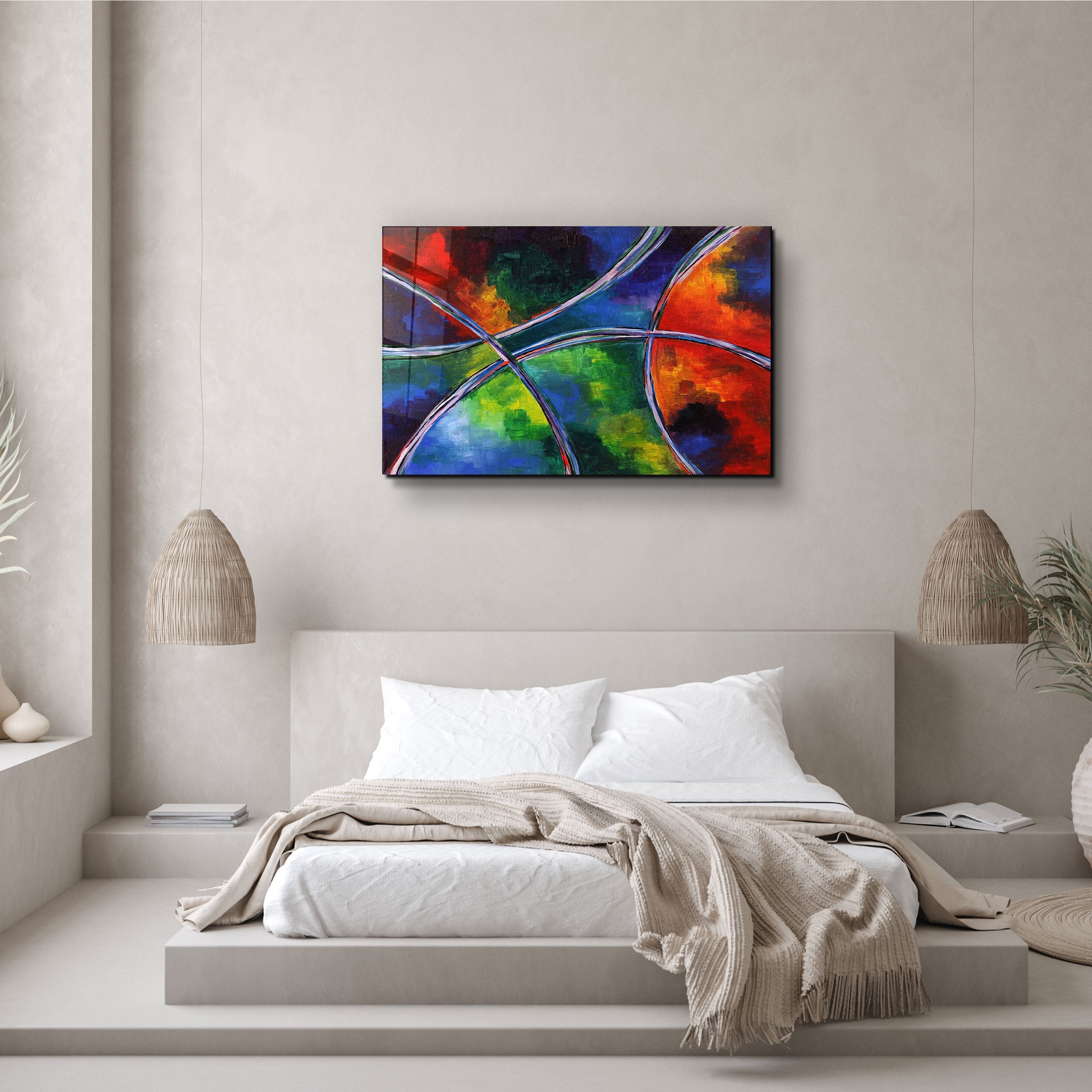 ・"Excellence In Colors"・Glass Wall Art