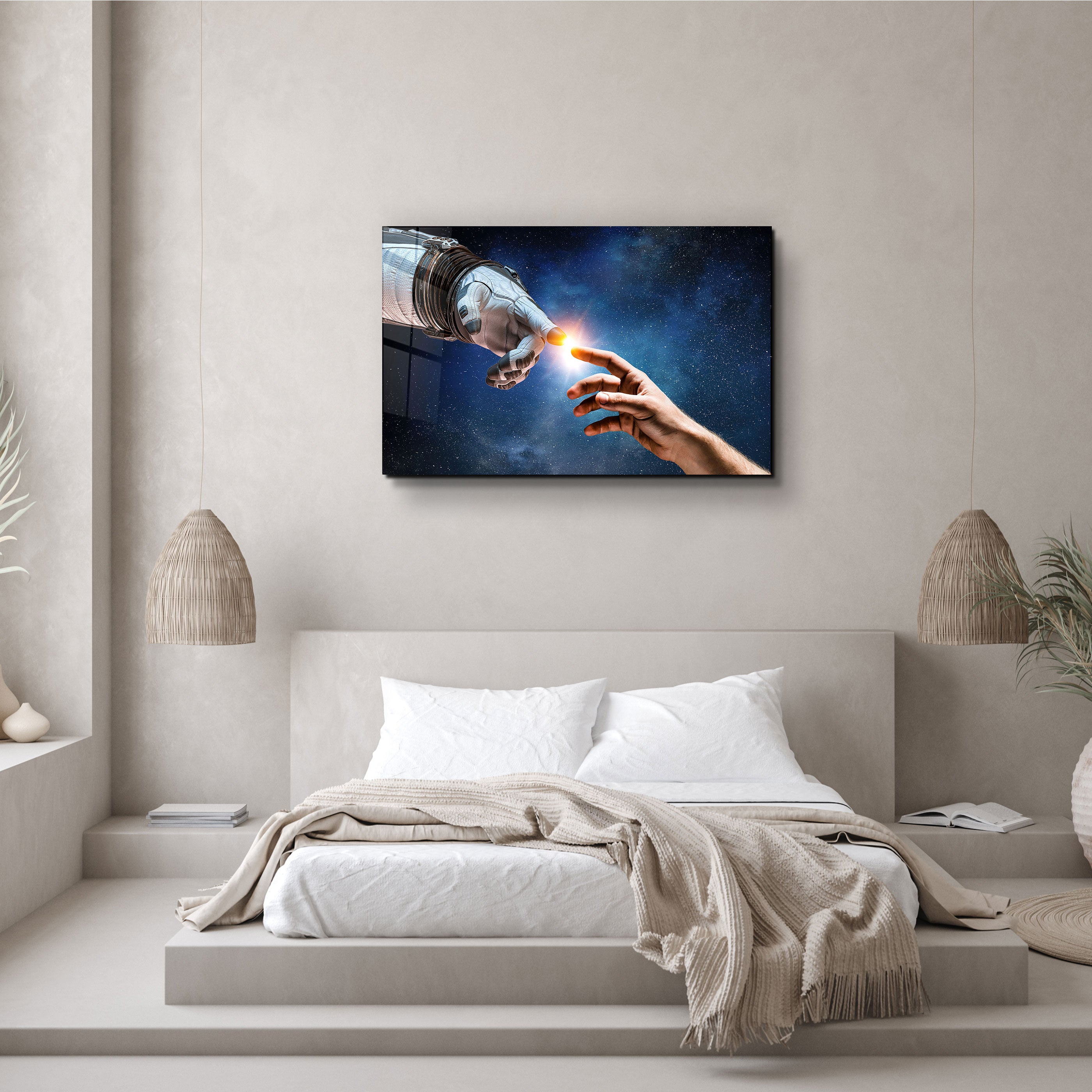 ・"Création d'astronautes"・Art mural en verre