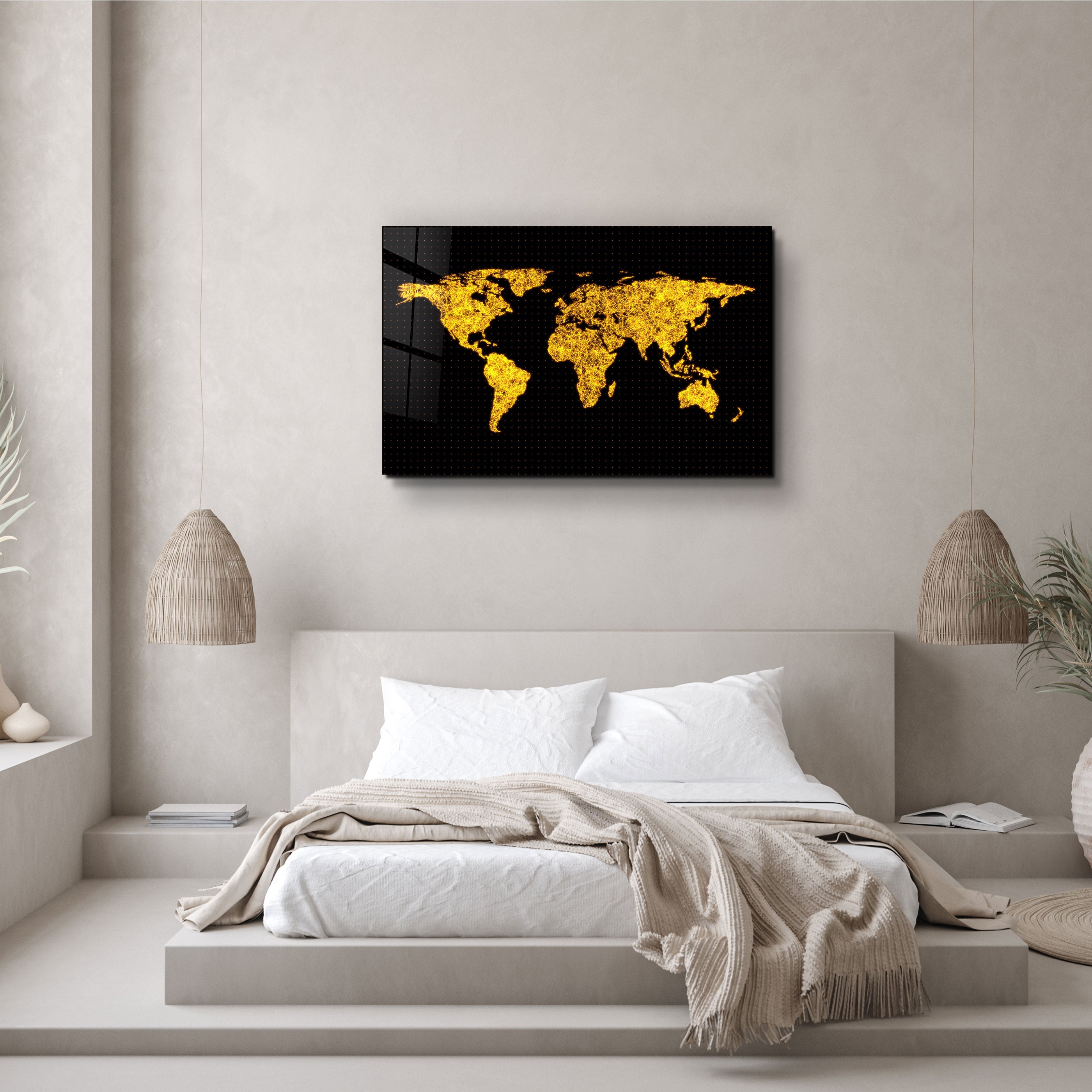 ・"The Network Of The World"・Glass Wall Art