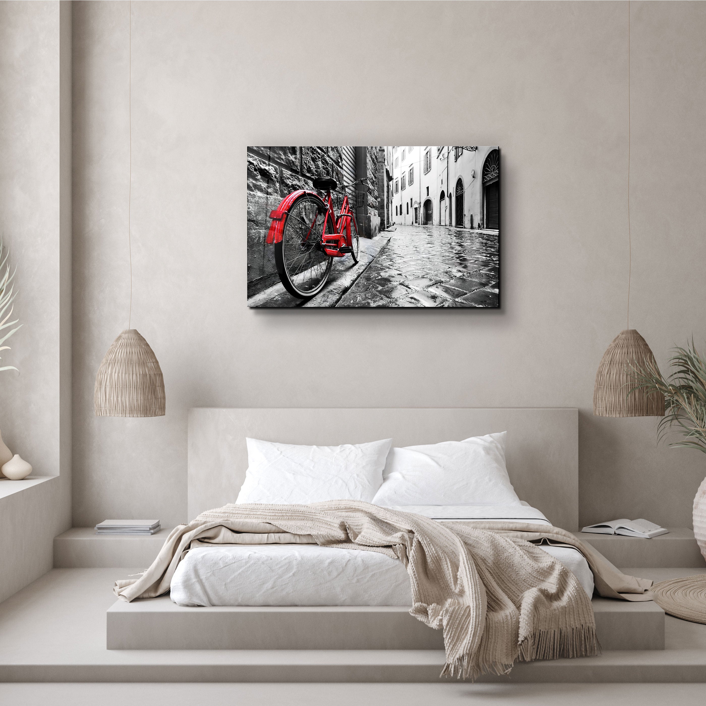 ・"The Red Bike"・GLASS WALL ART