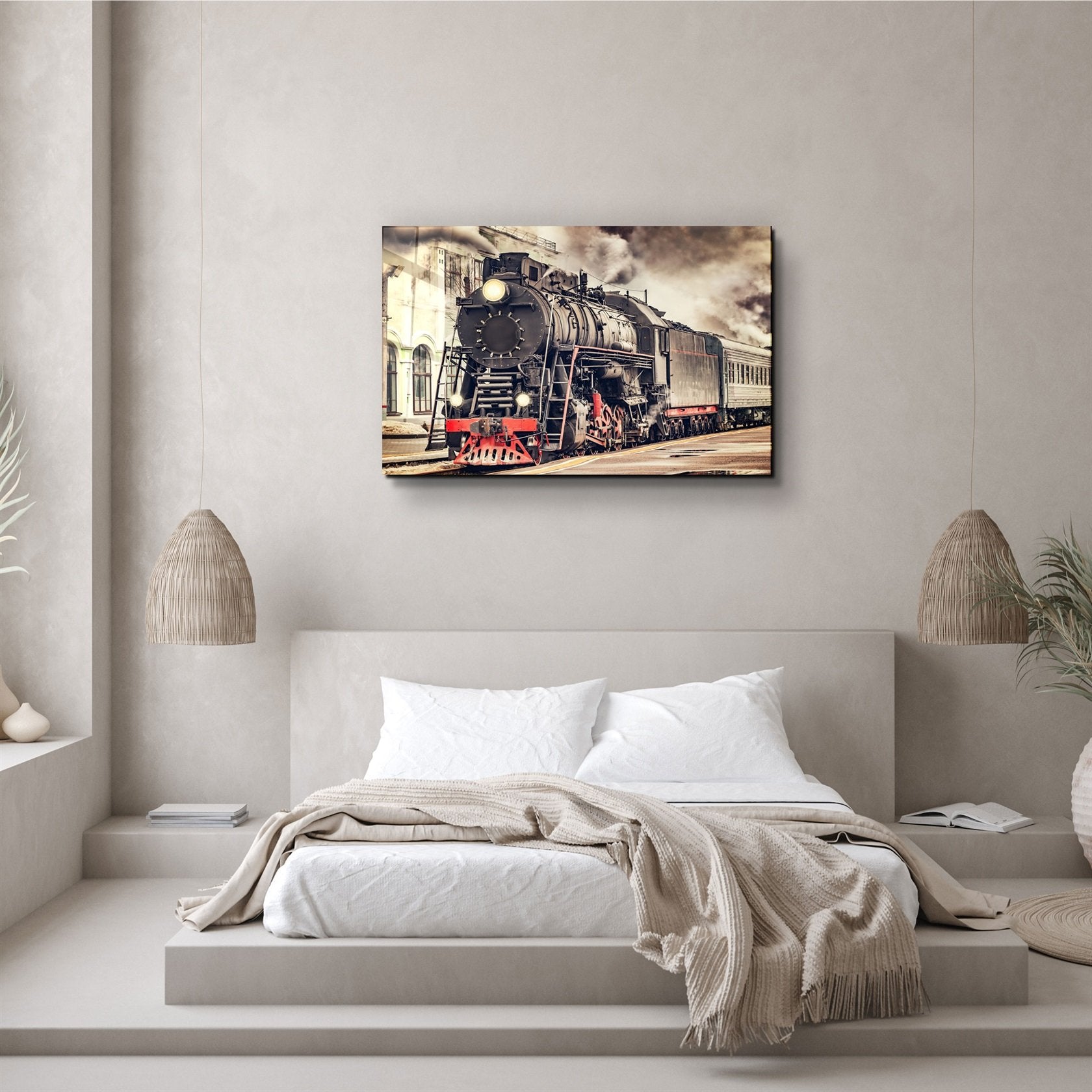 ・"Train"・Glass Wall Art