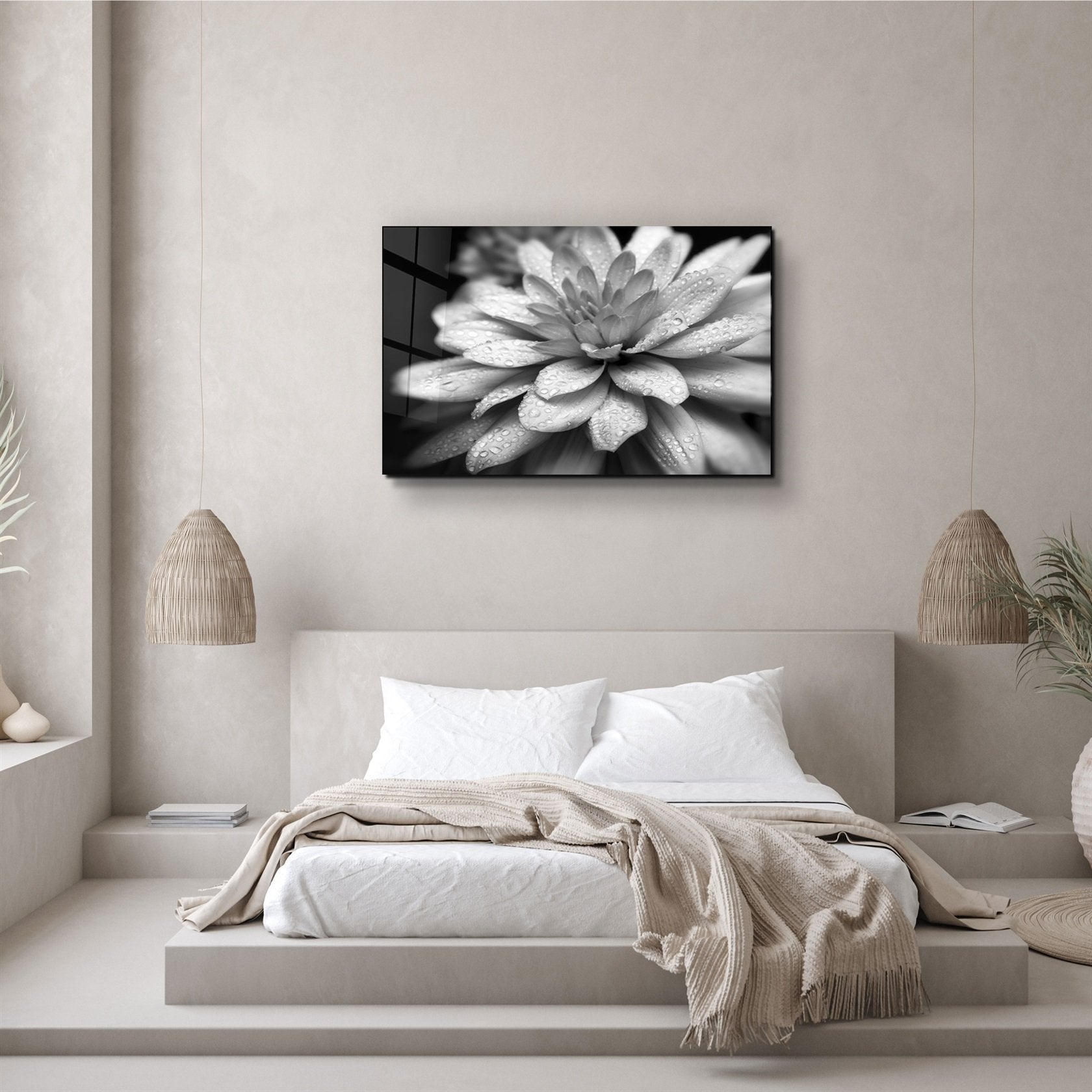 ・"Fleur"・Art mural en verre