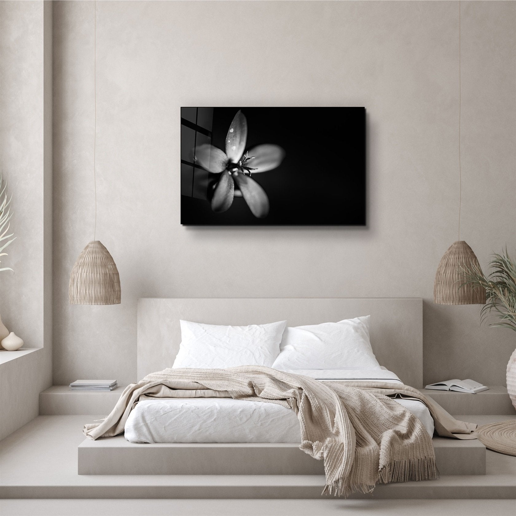 ・"Fleur"・Art mural en verre