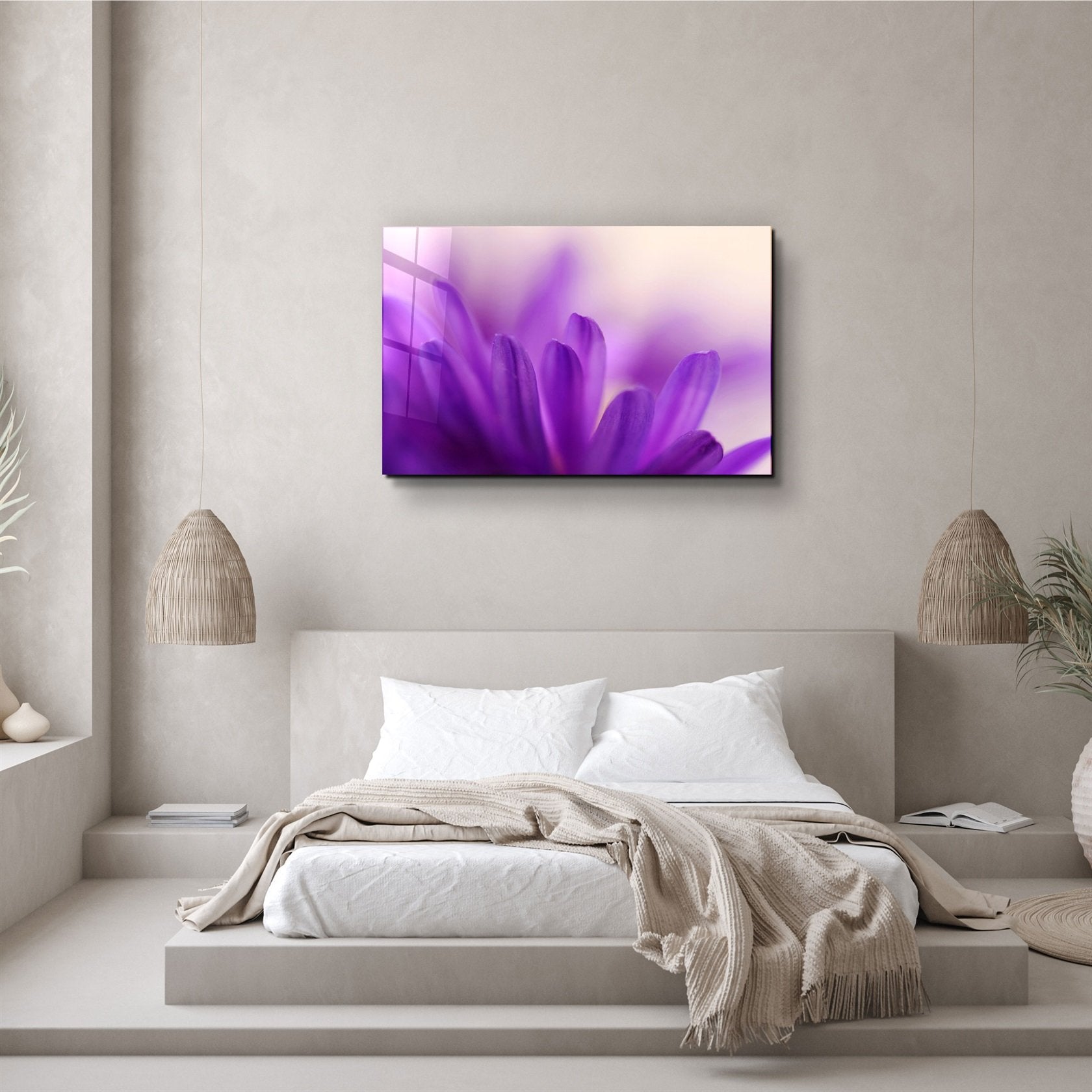 ・"Fleur"・Art mural en verre