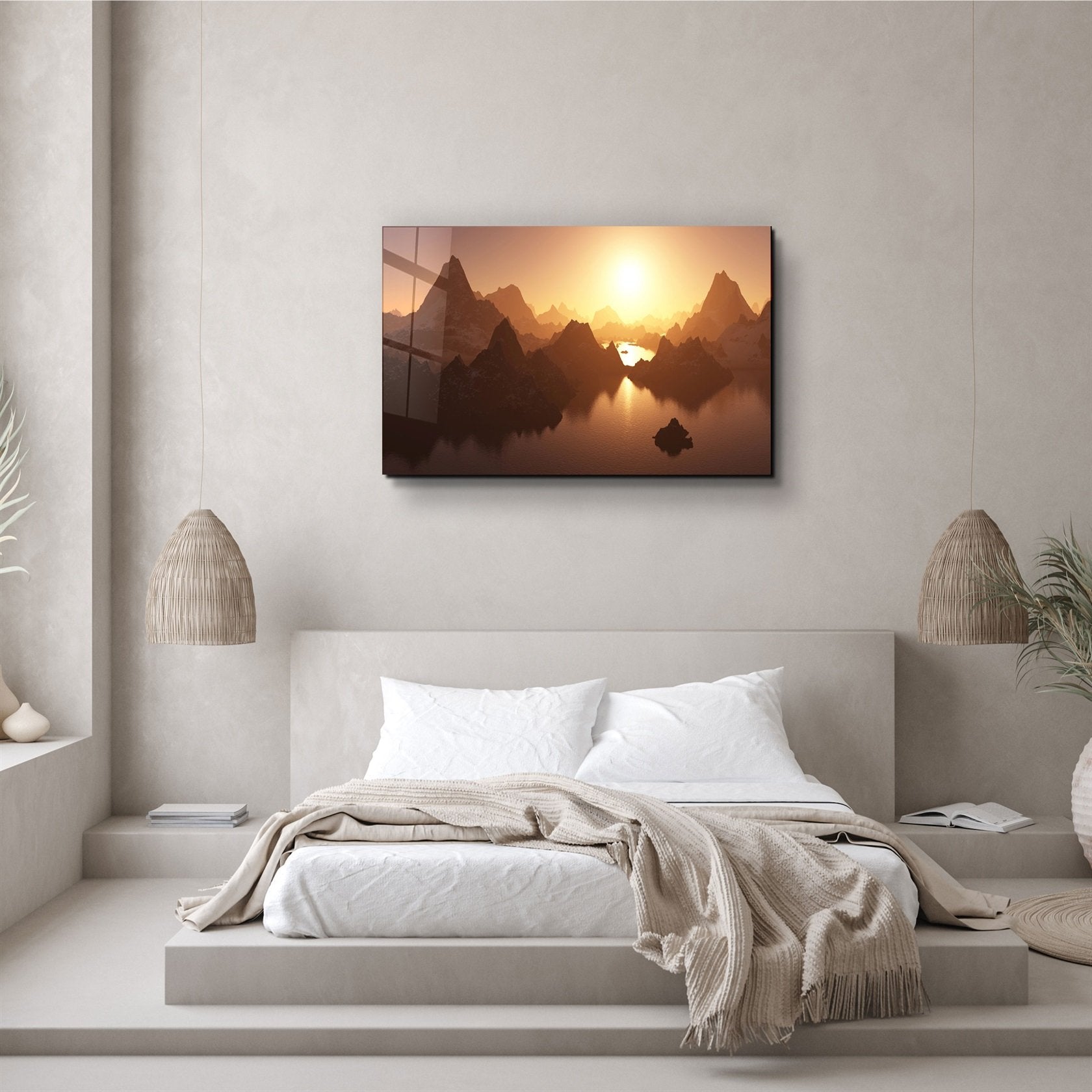 ・"Montagne"・Art mural en verre