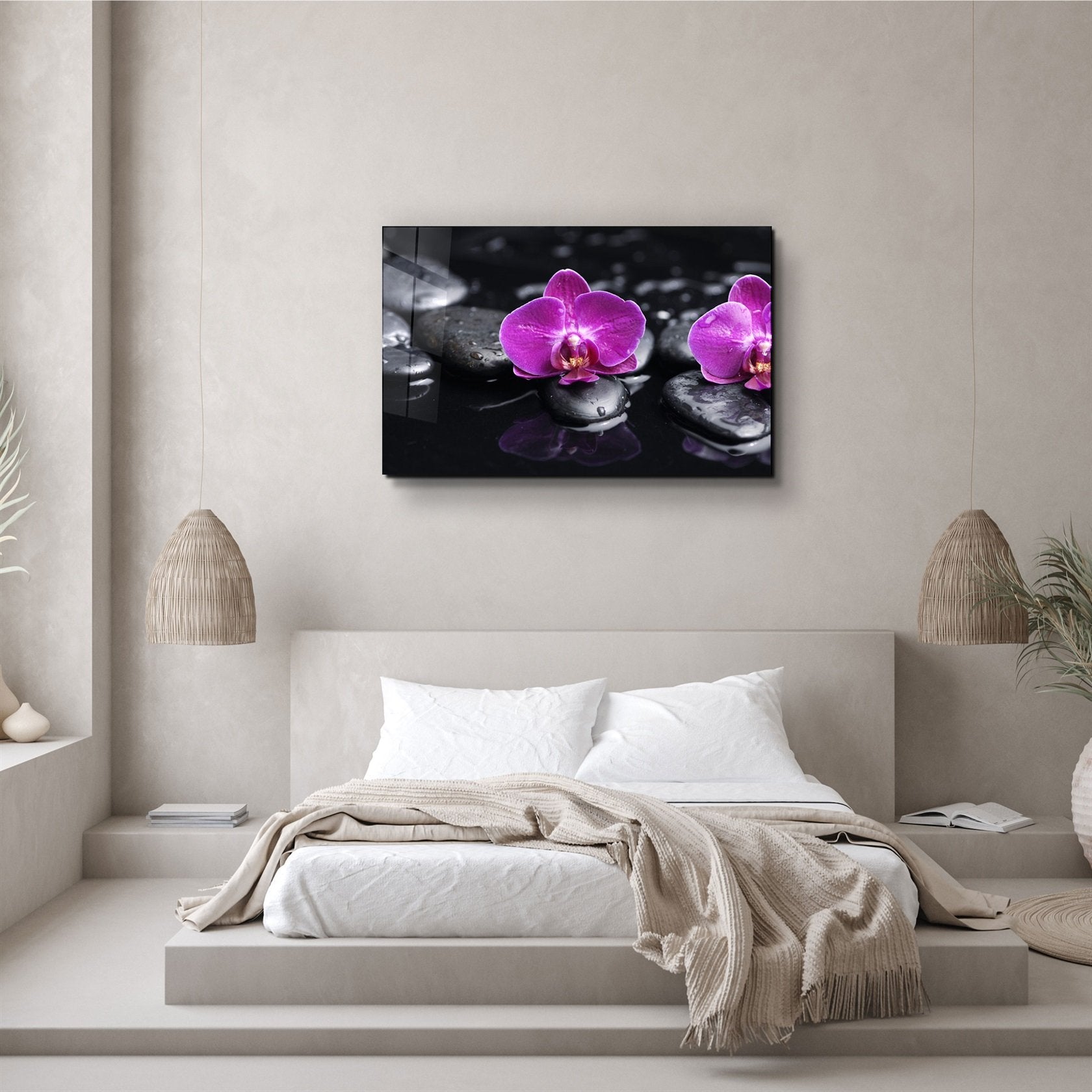 ・"Orchid"・Glass Wall Art