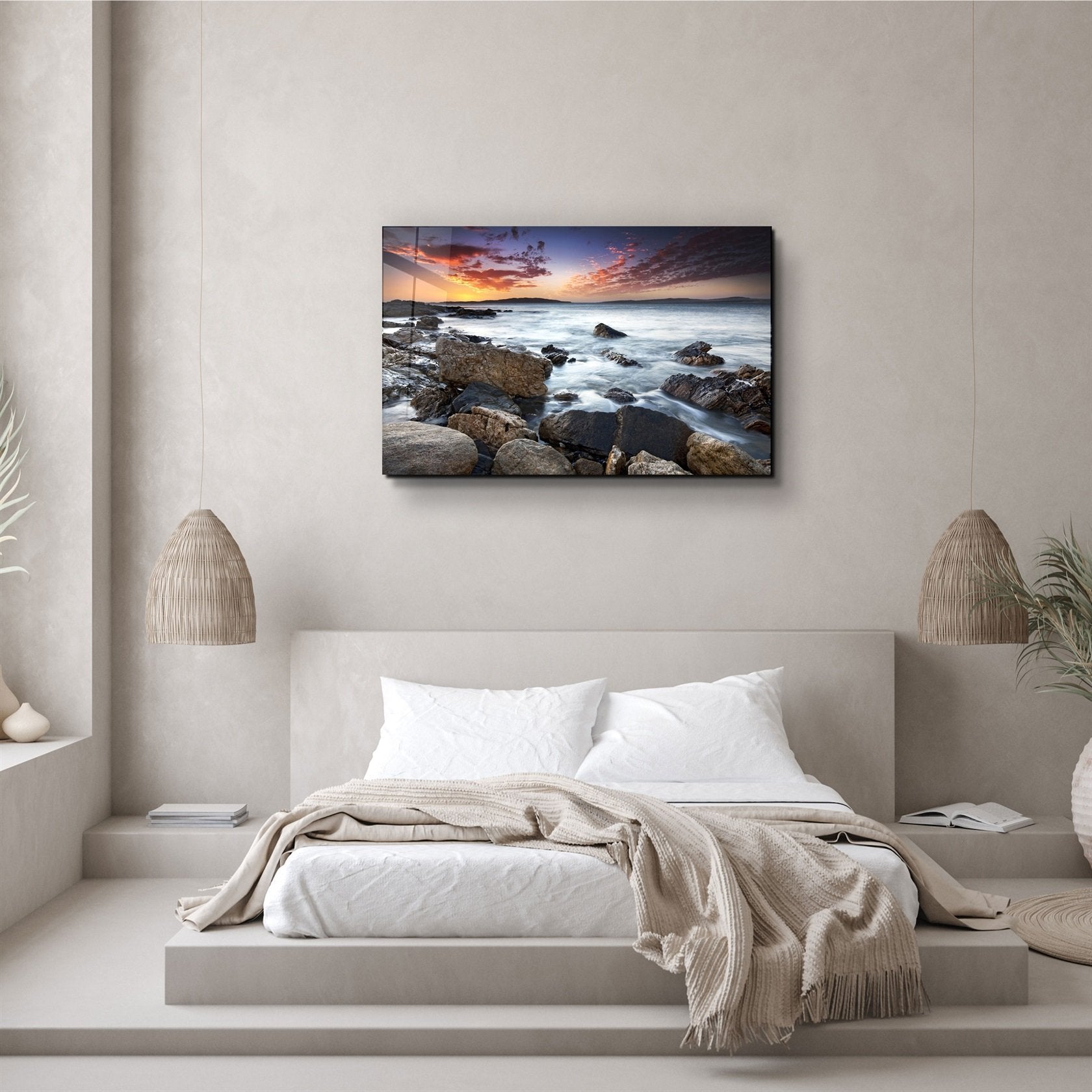 ・"Paysage marin"・Art mural en verre