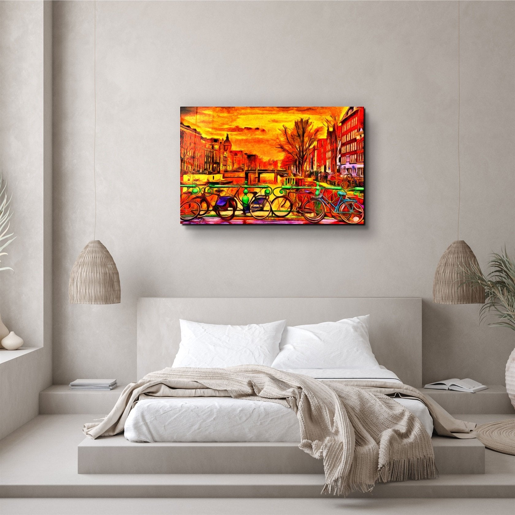 ・"Amsterdam Abstract"・Glass Wall Art