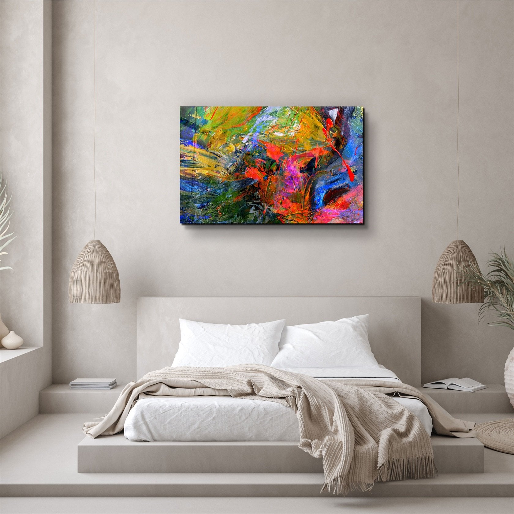 ・"Abstract Colors"・Glass Wall Art