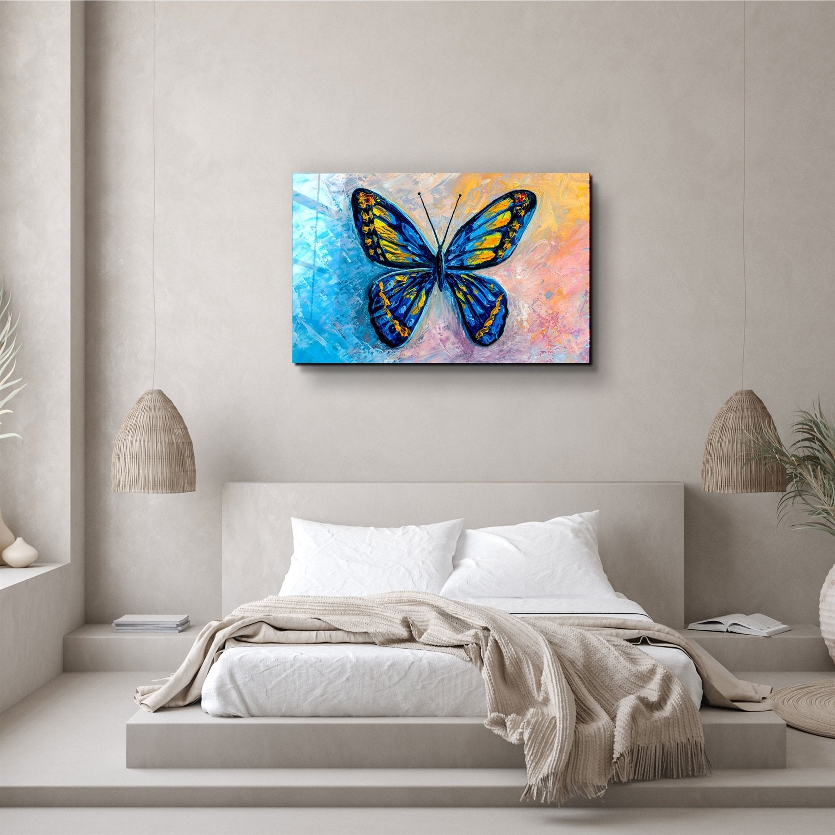 ・"Butterfly 6"・Glass Wall Art