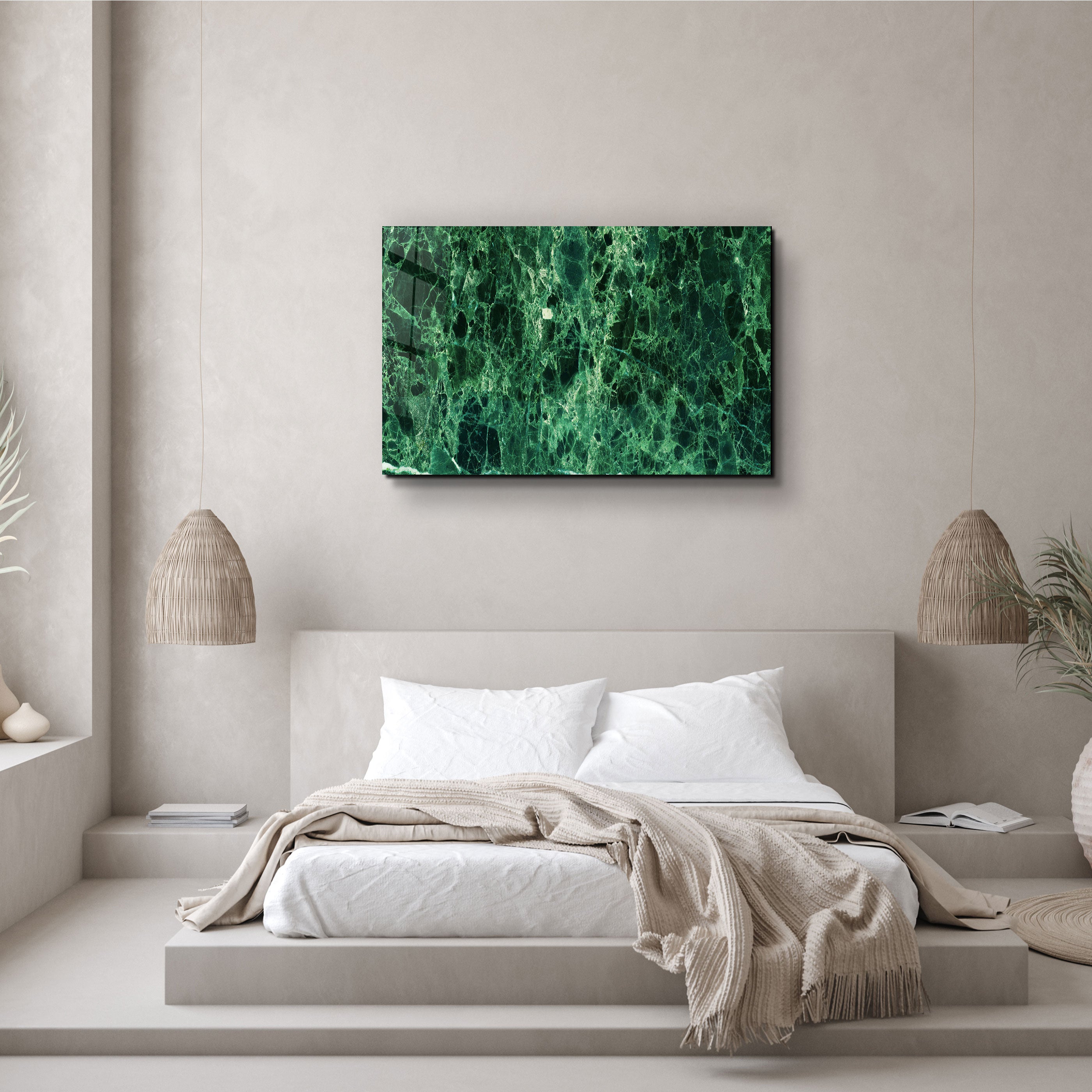 ・"Marbre vert"・Art mural en verre