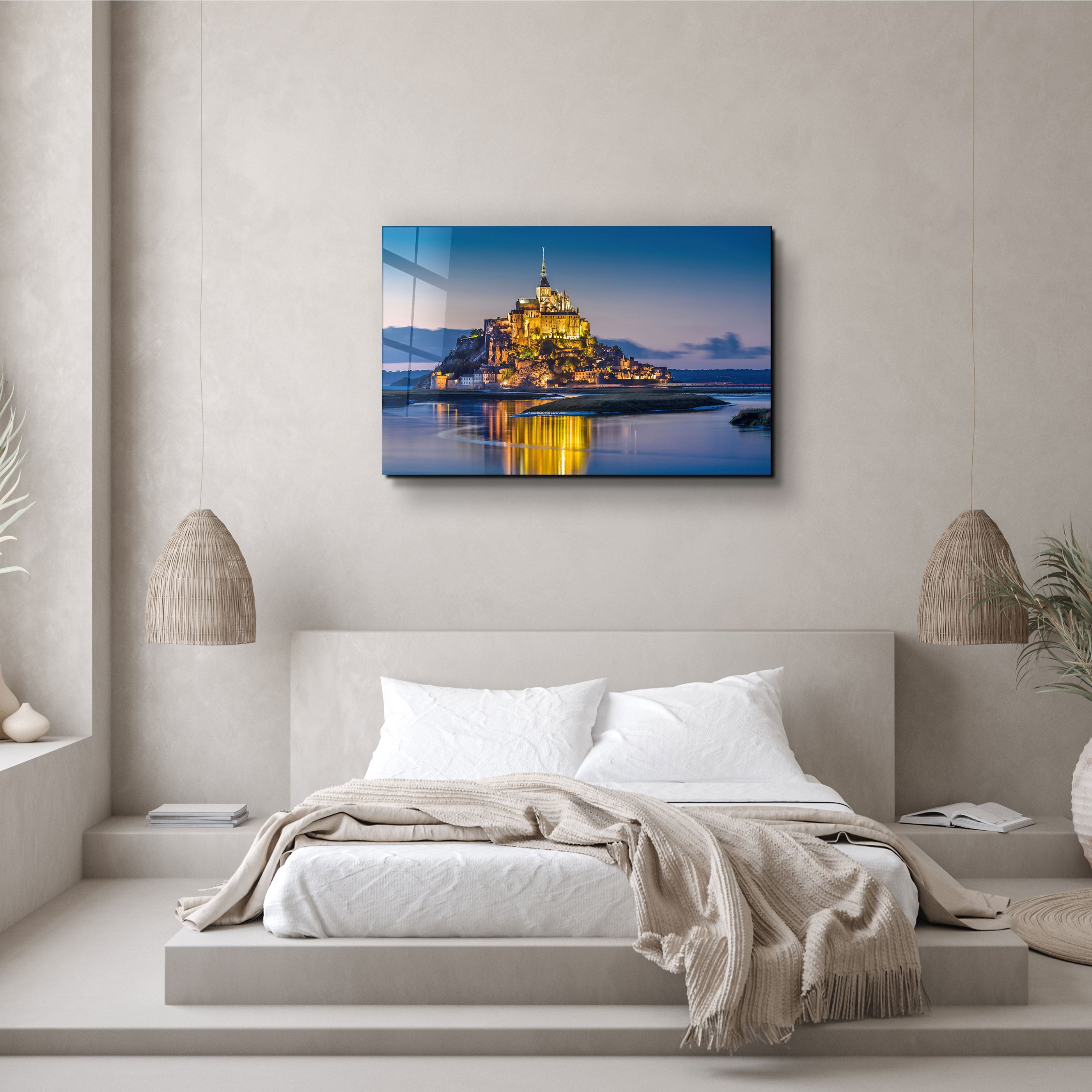 ・"Mont Saint-Michel"・Glass Wall Art