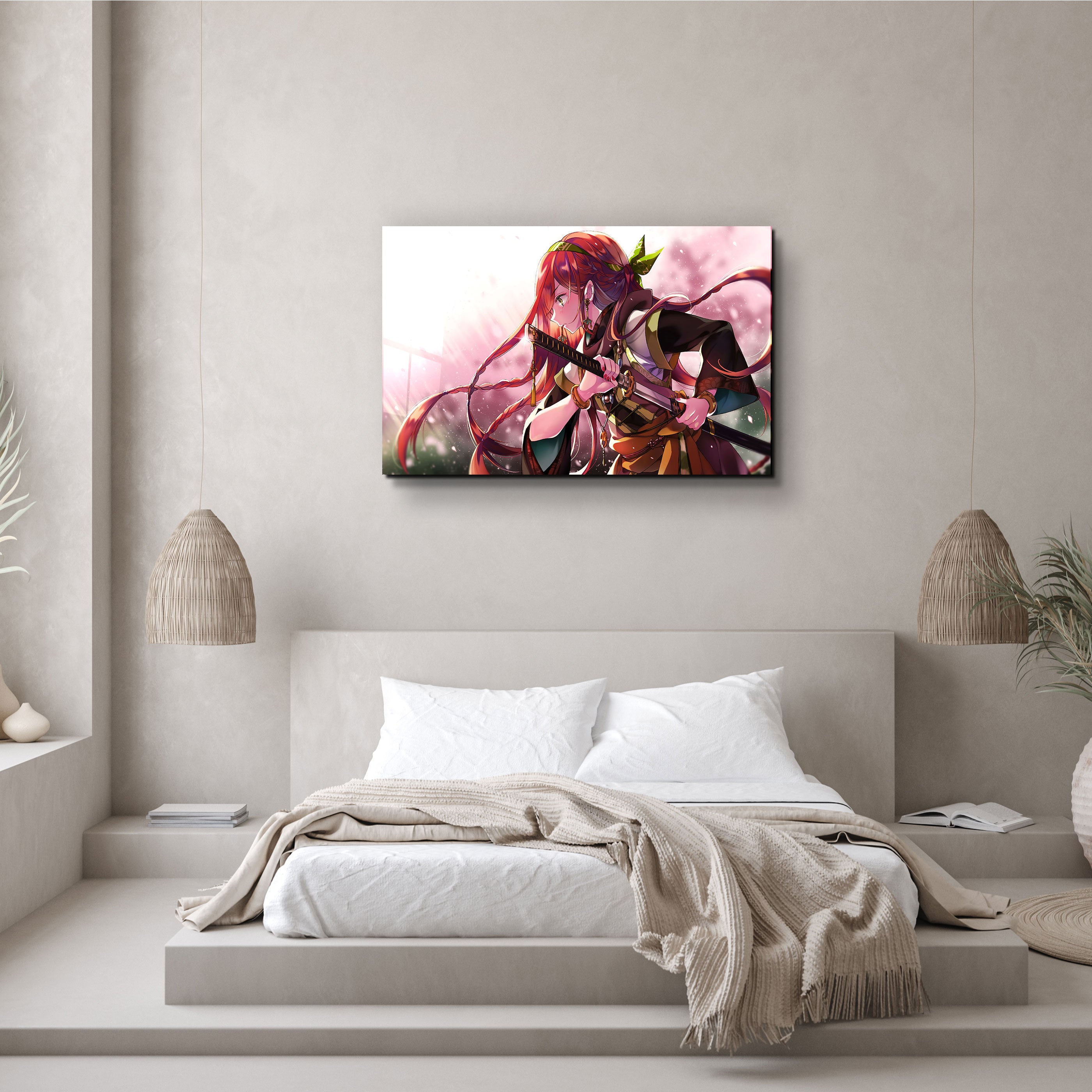 ・"The Last Woman Samurai"・Glass Wall Art