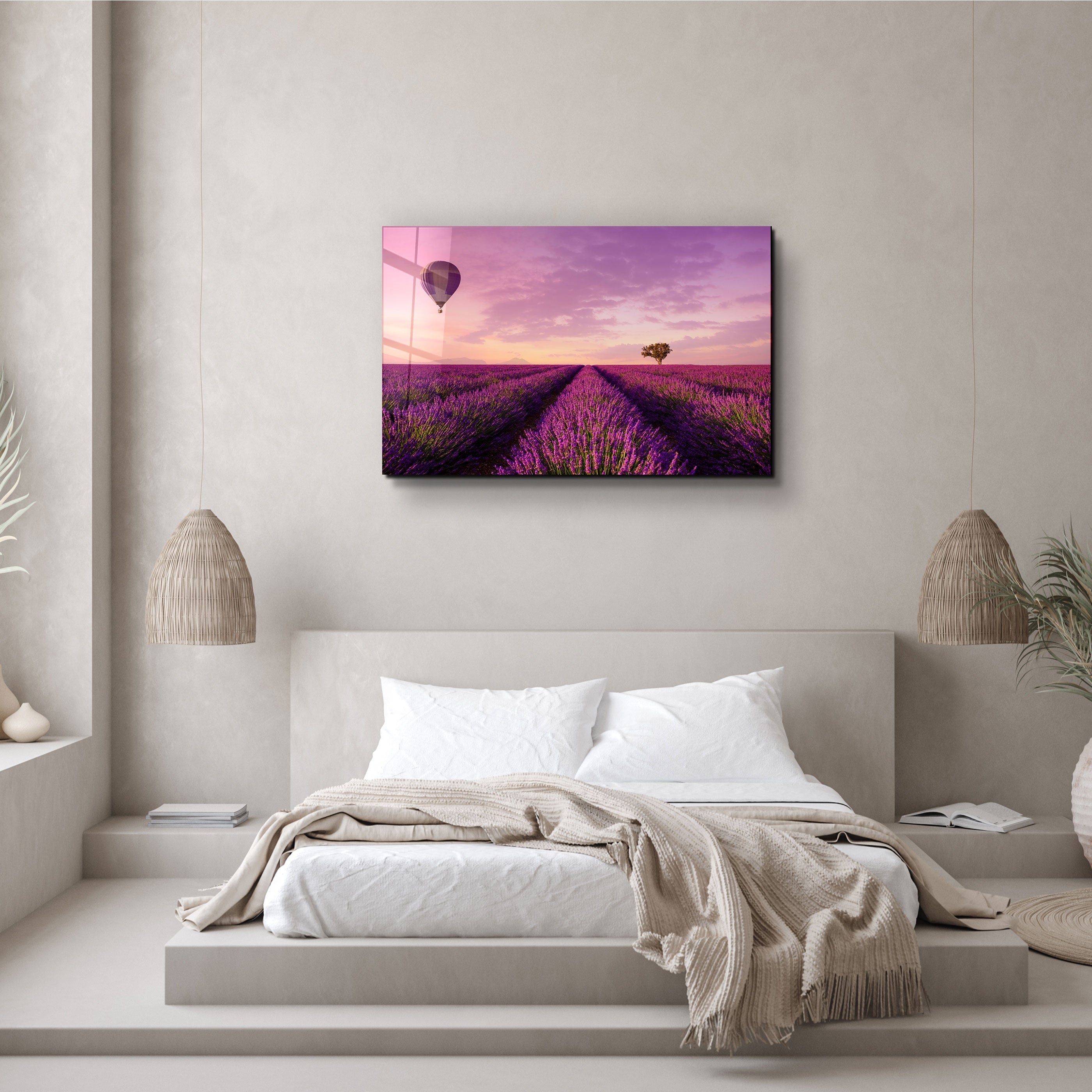 ・"Purple Sky"・Glass Wall Art