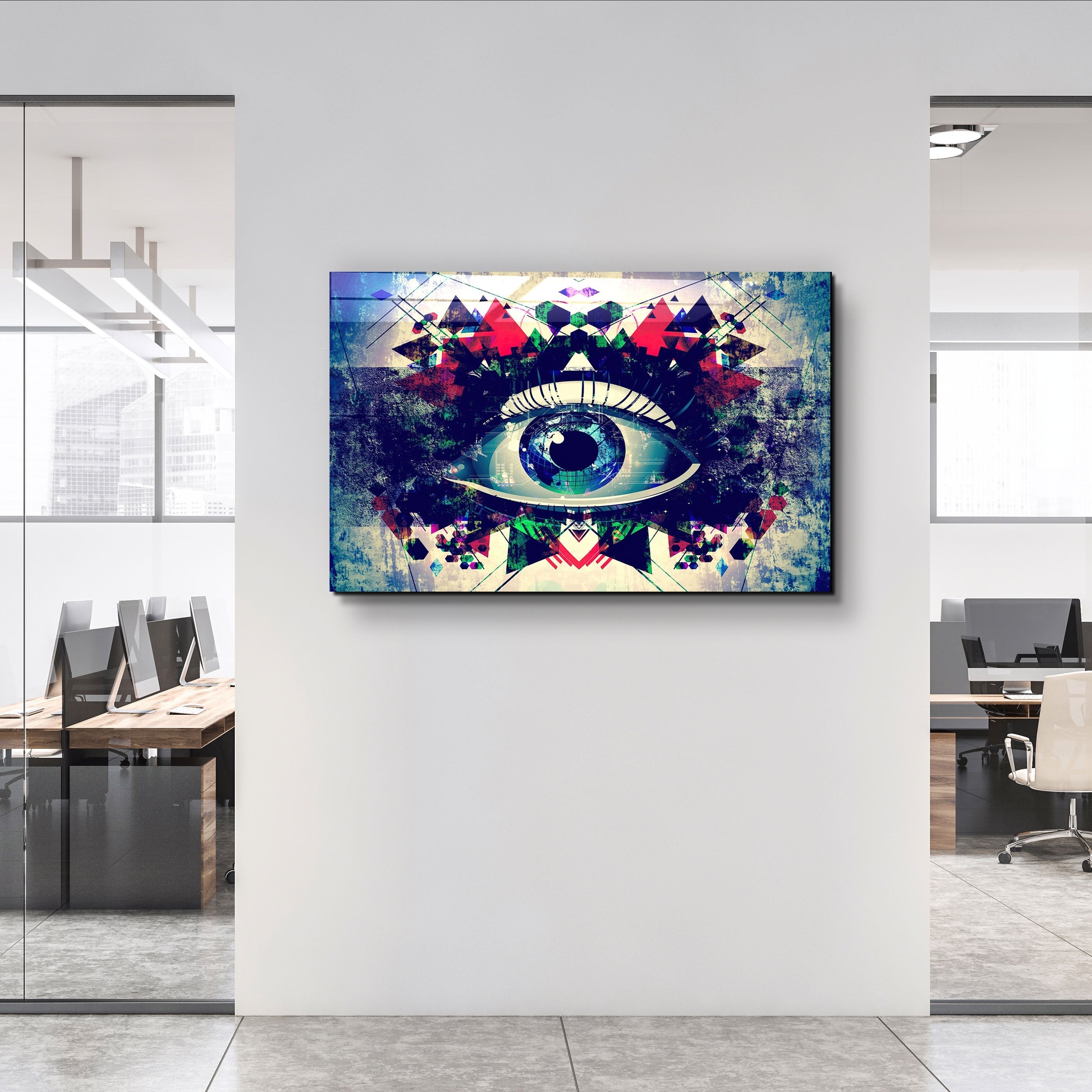 ・"Modern Eye"・Glass Wall Art