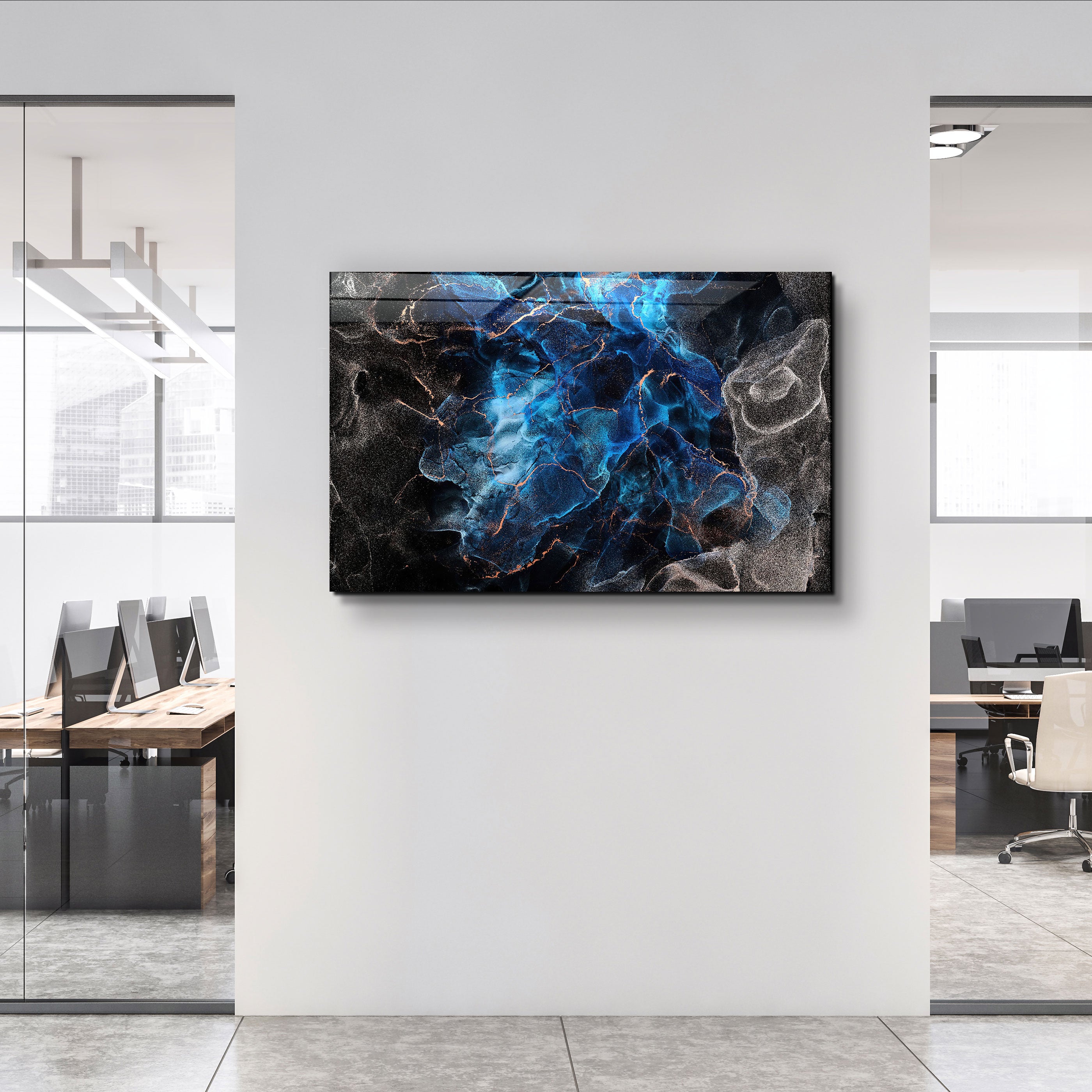 ・"Marble Design V1"・Art mural en verre