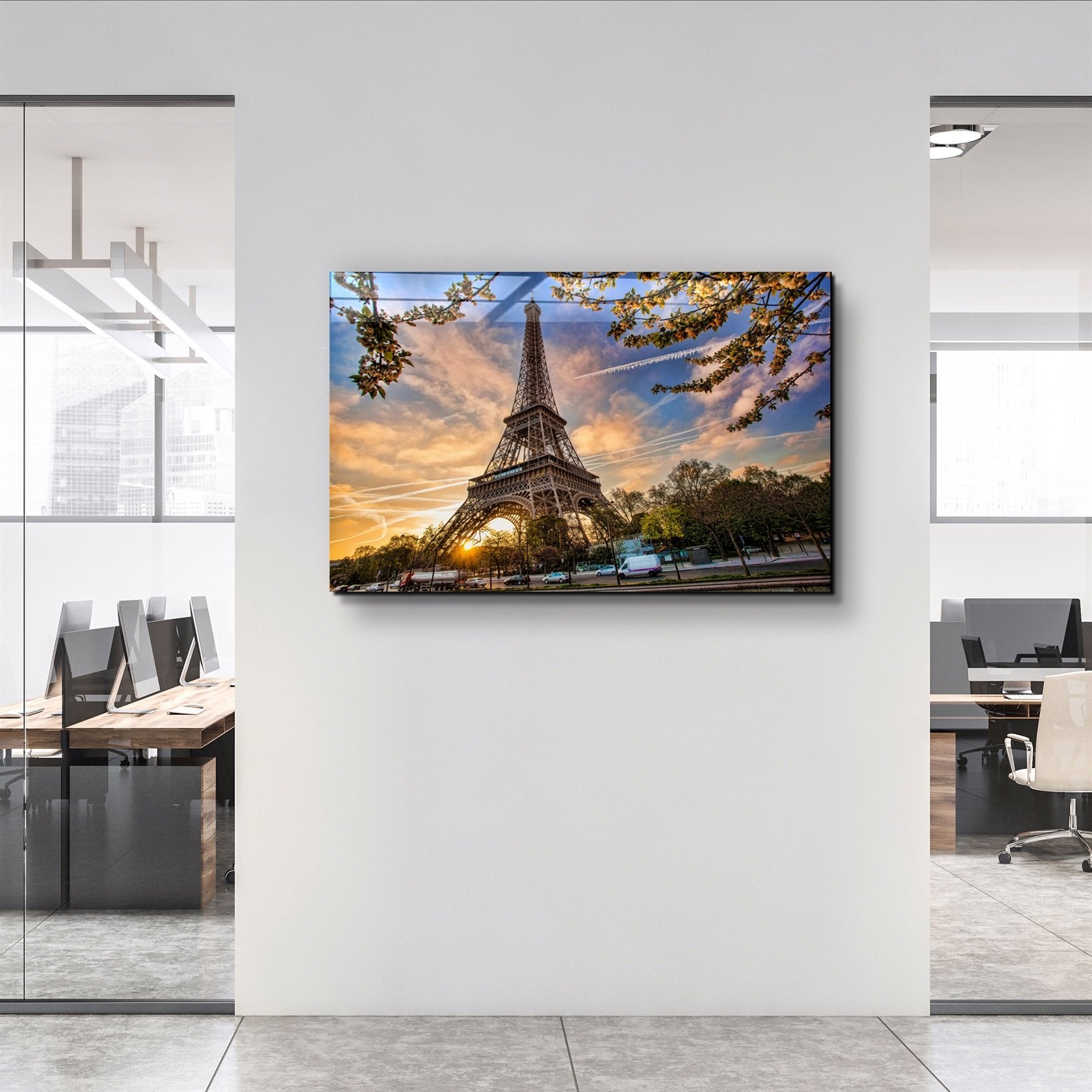 ・"Tour Eiffel"・Art mural en verre