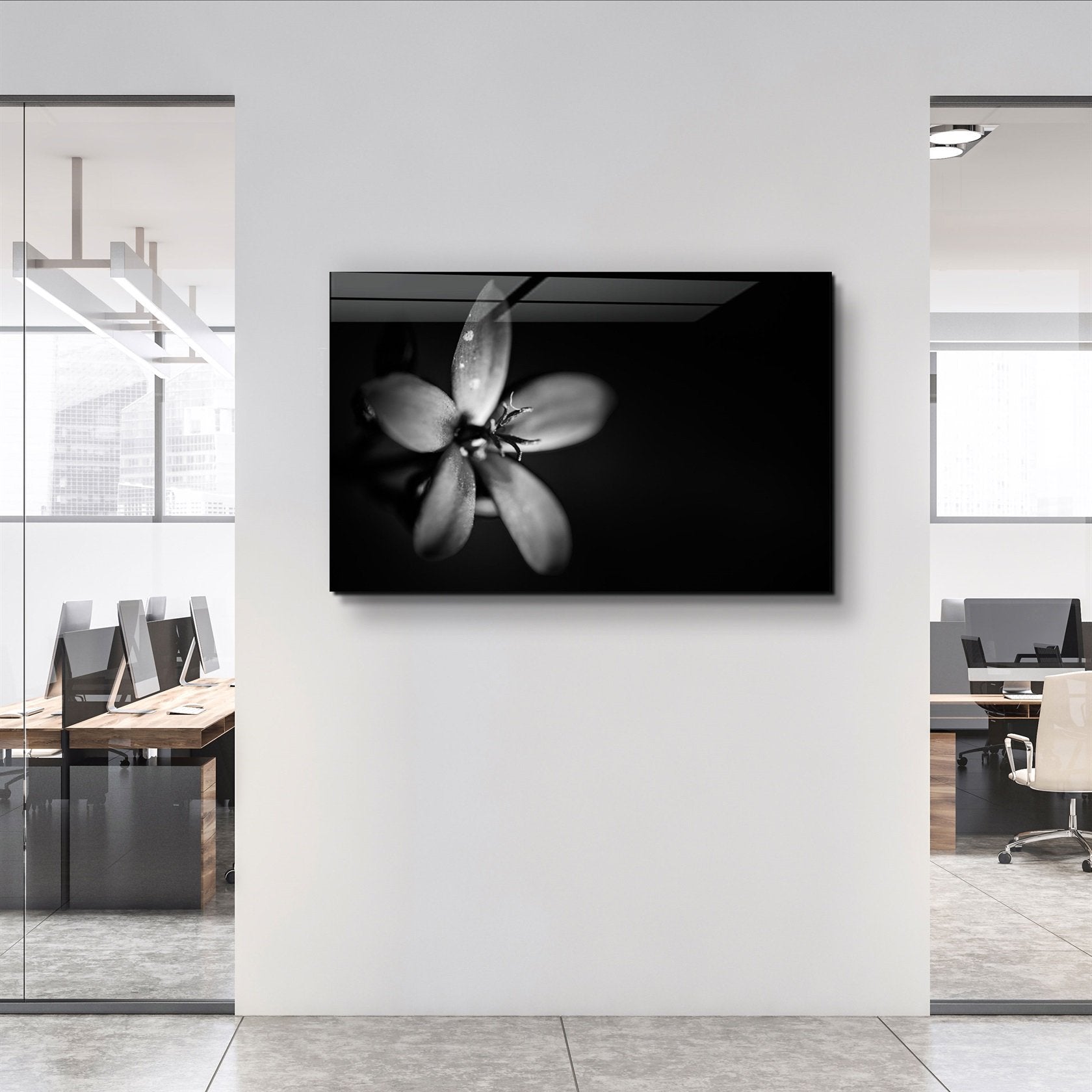 ・"Fleur"・Art mural en verre