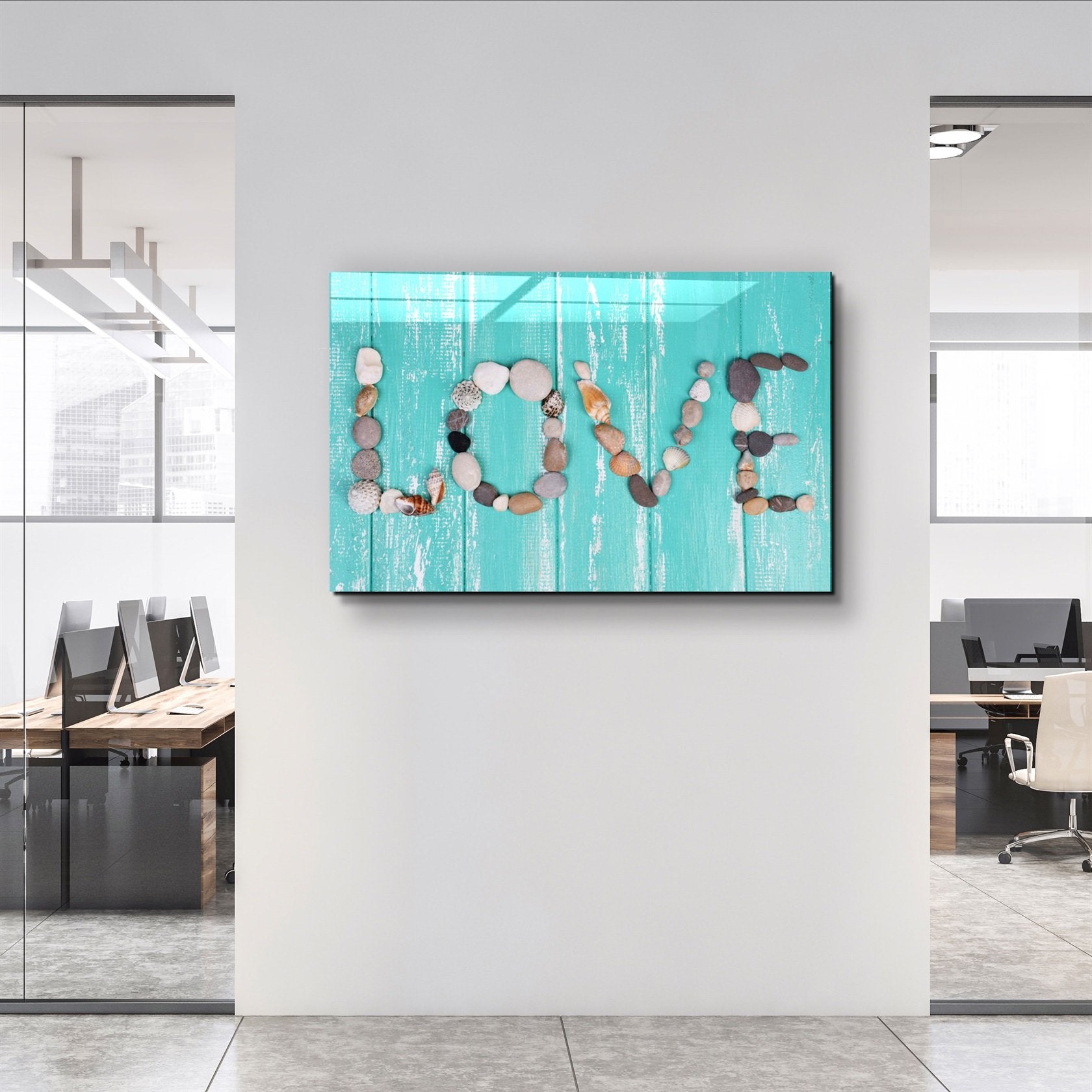 ・"Love"・Glass Wall Art