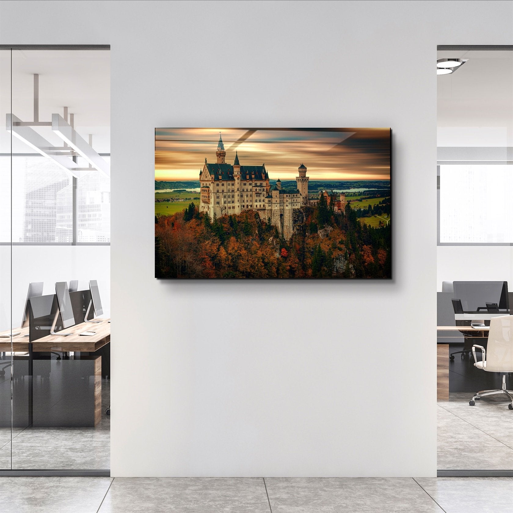 ・"Castle"・Glass Wall Art