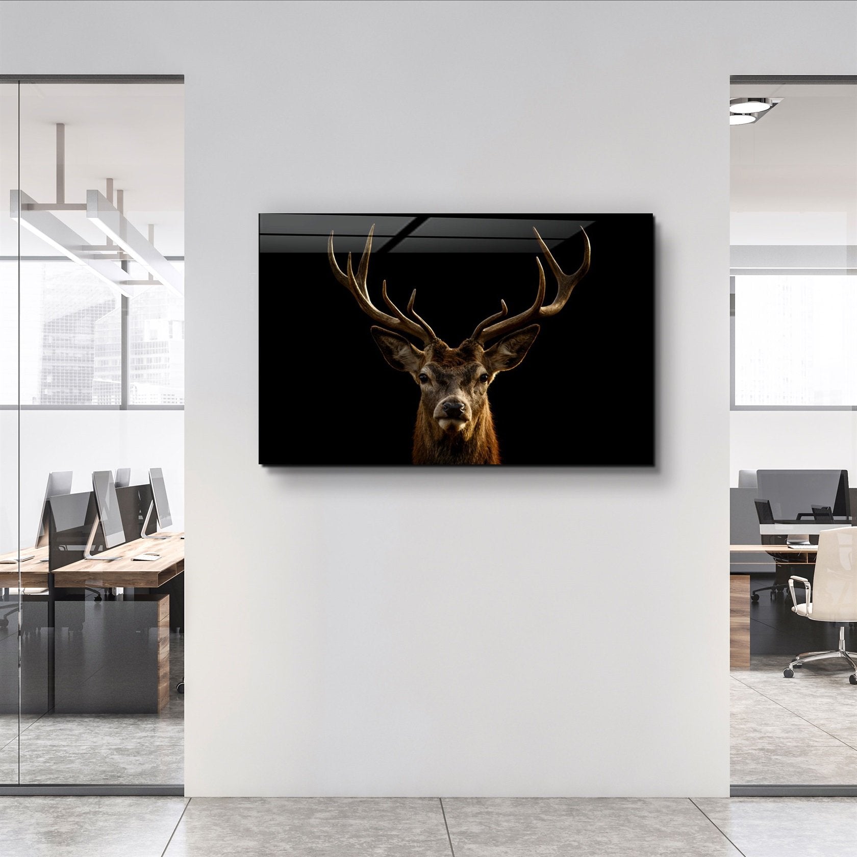 ・"TheDeer"・Glass Wall Art