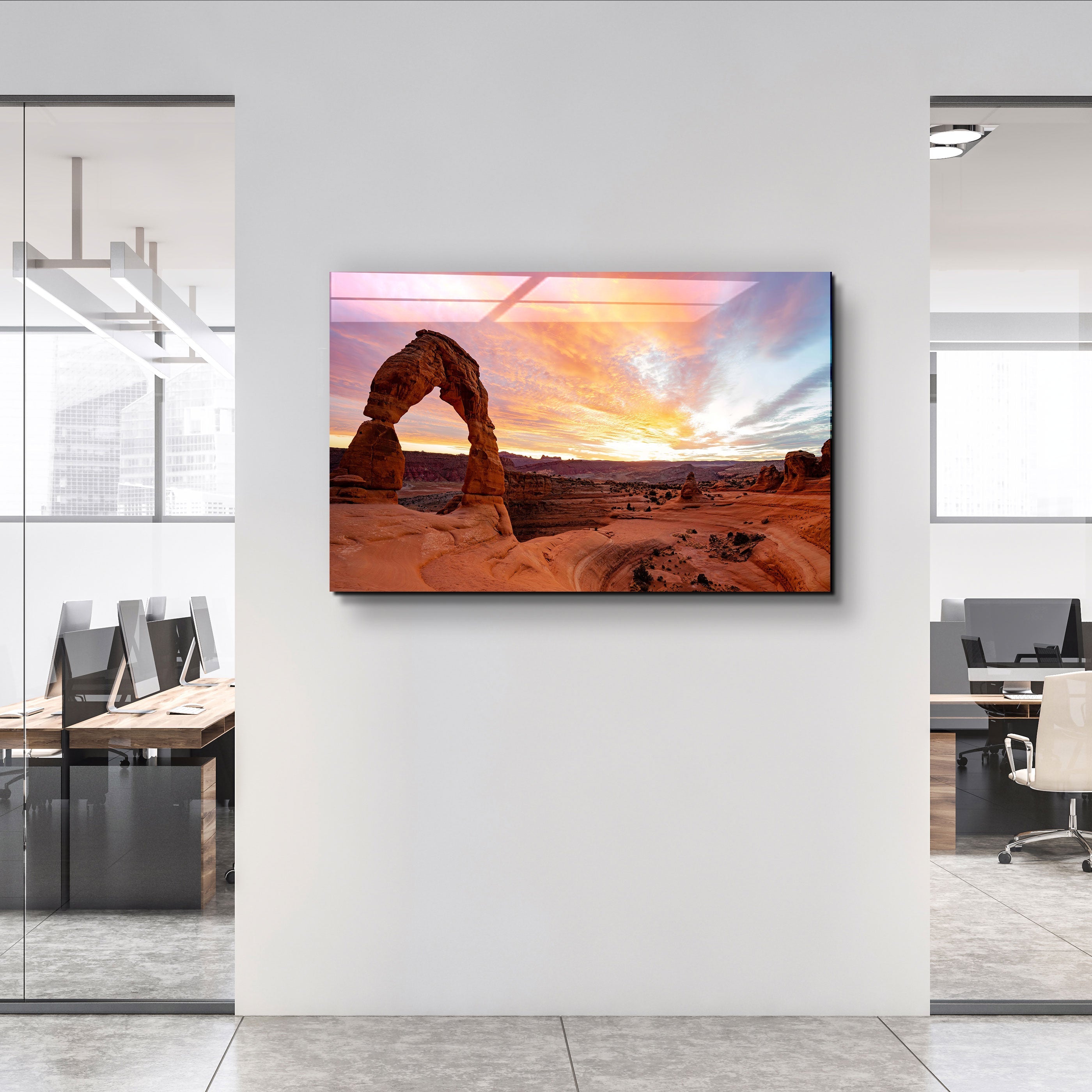 ・"Delicate Arch"・Designer's Collection Glass Wall Art