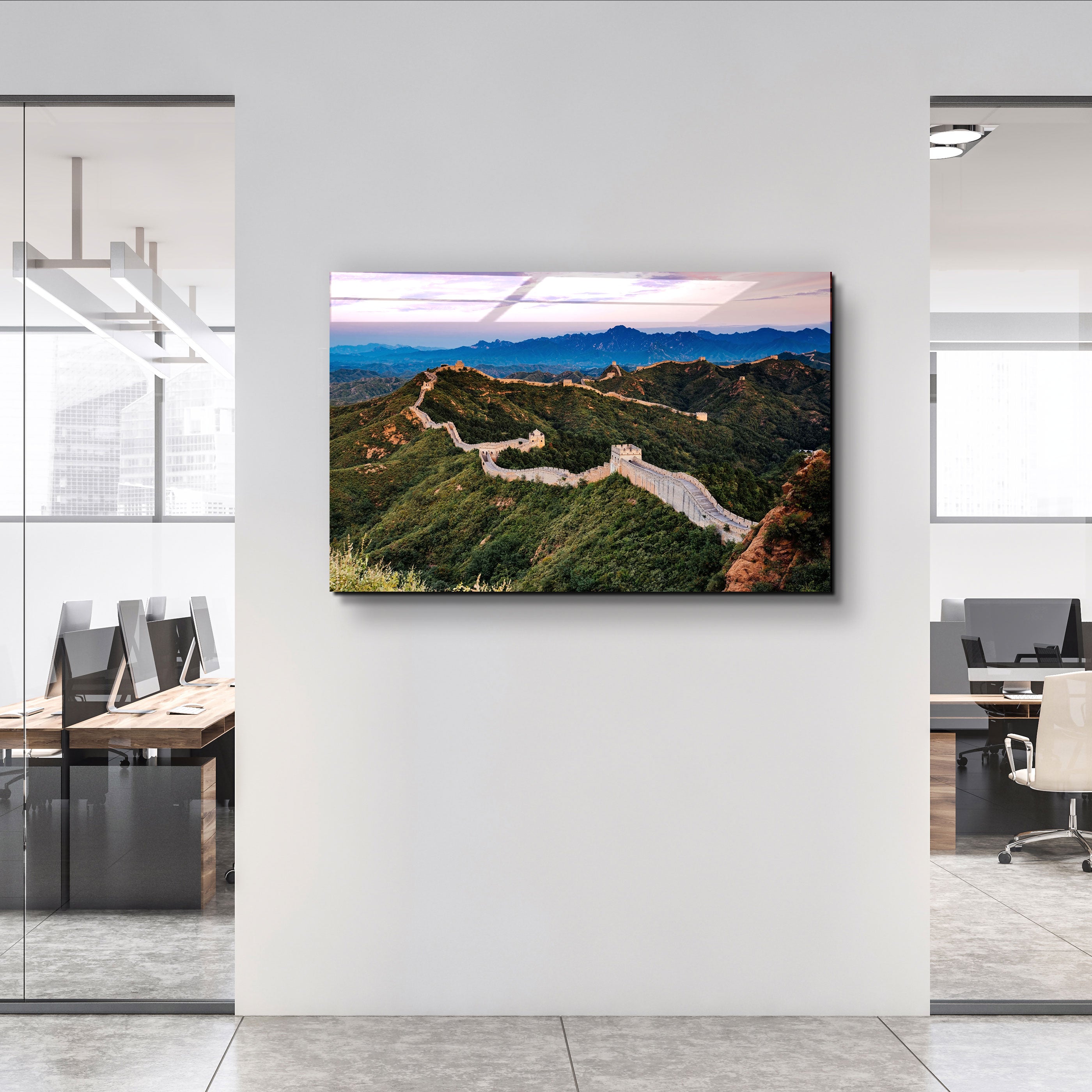 ・"The Great Wall of China"・Glass Wall Art