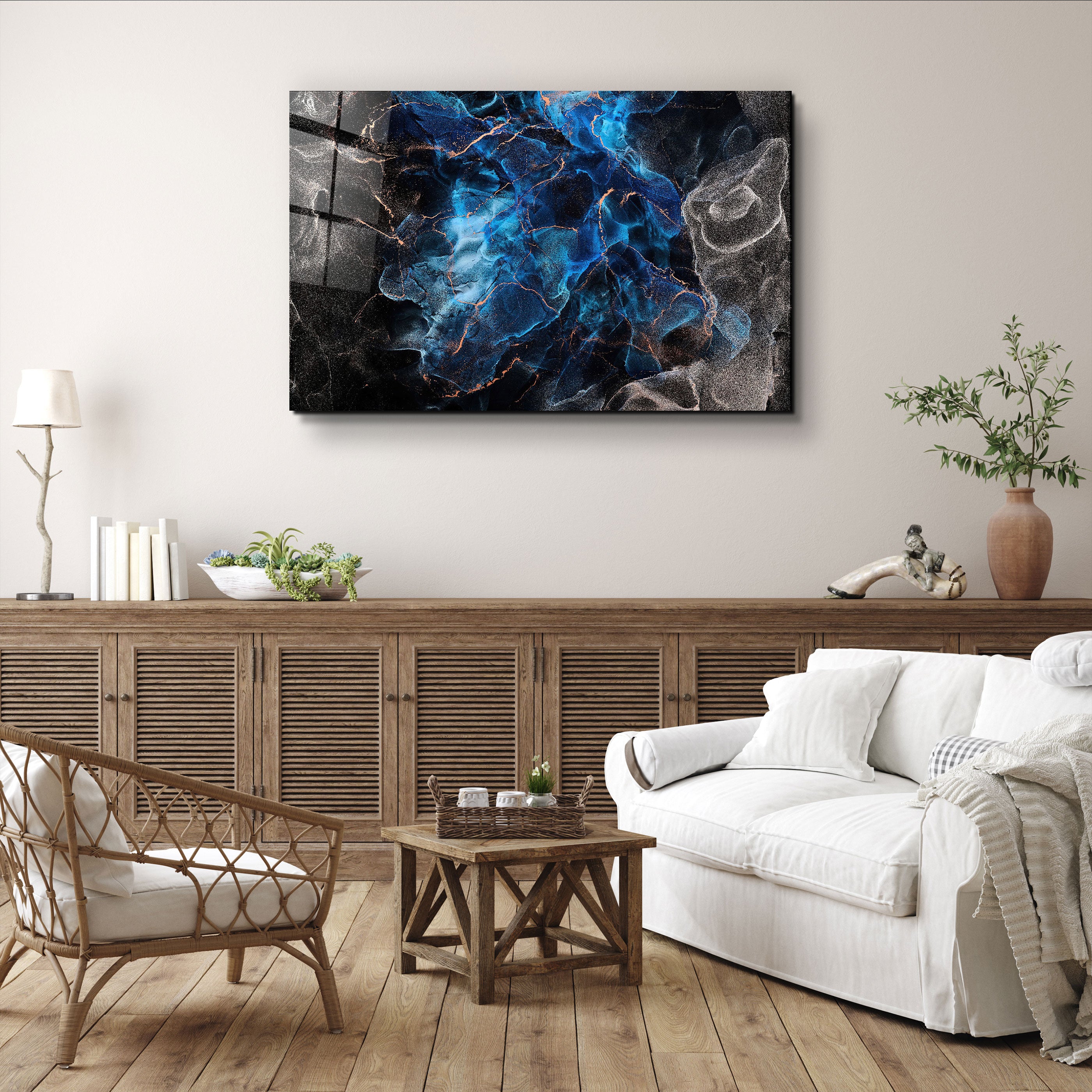 ・"Marble Design V1"・Art mural en verre