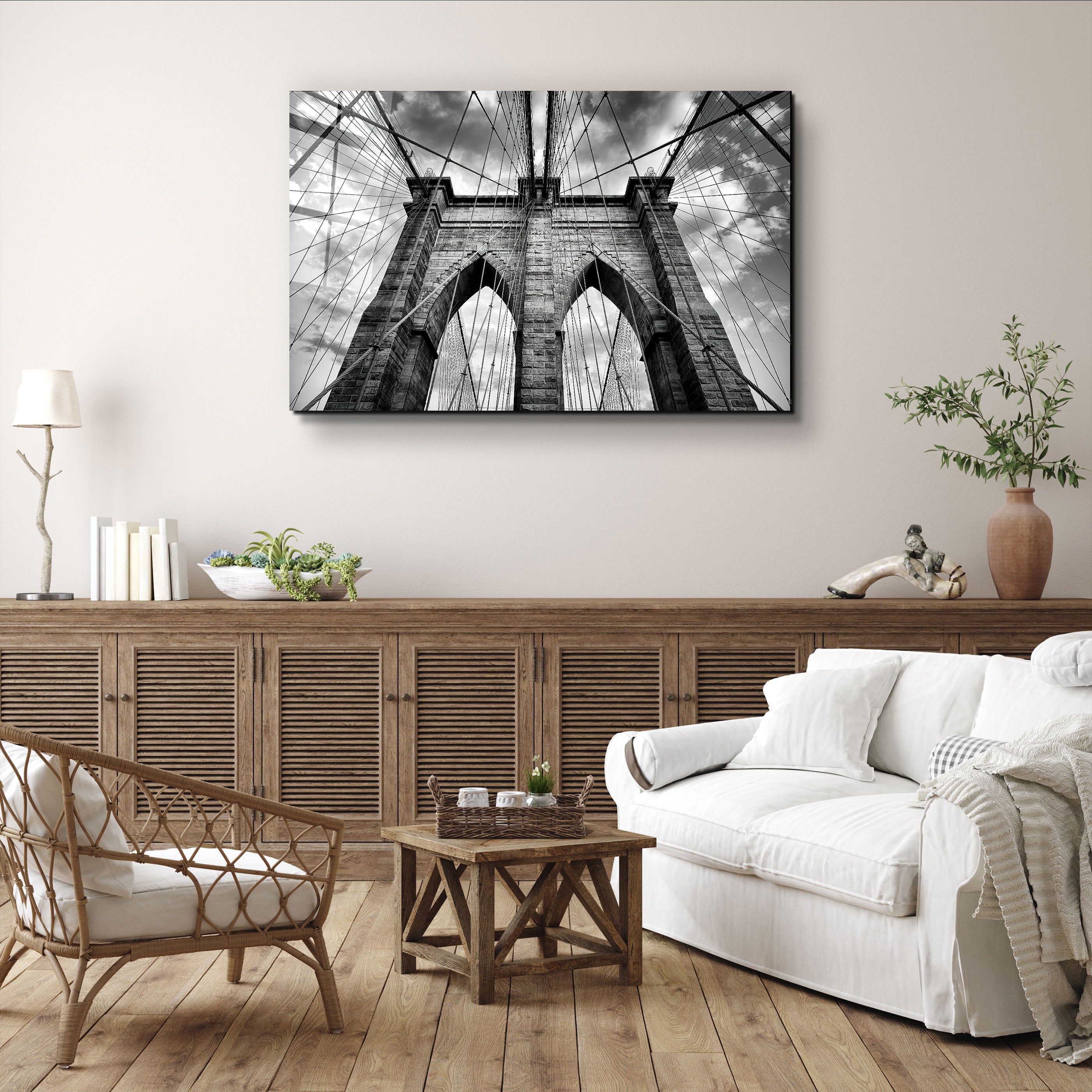 ・"Pont de Brooklyn"・Art mural en verre