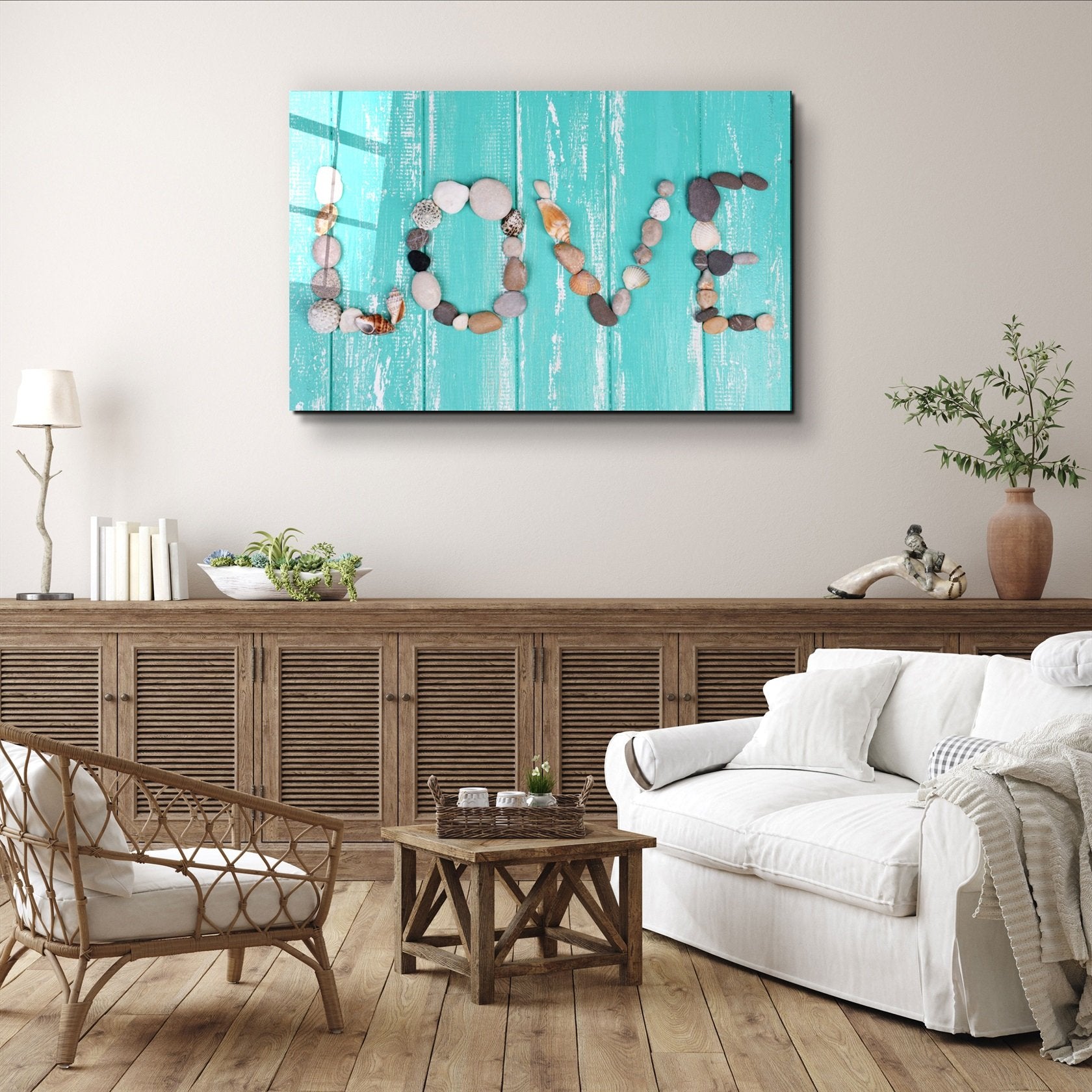 ・"Love"・Glass Wall Art