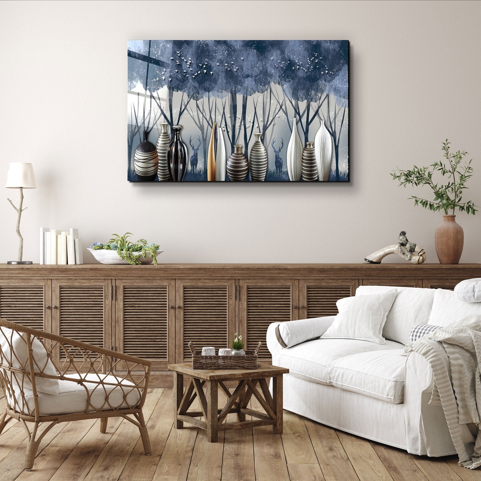 ・"Cute Forest4"・Art mural en verre