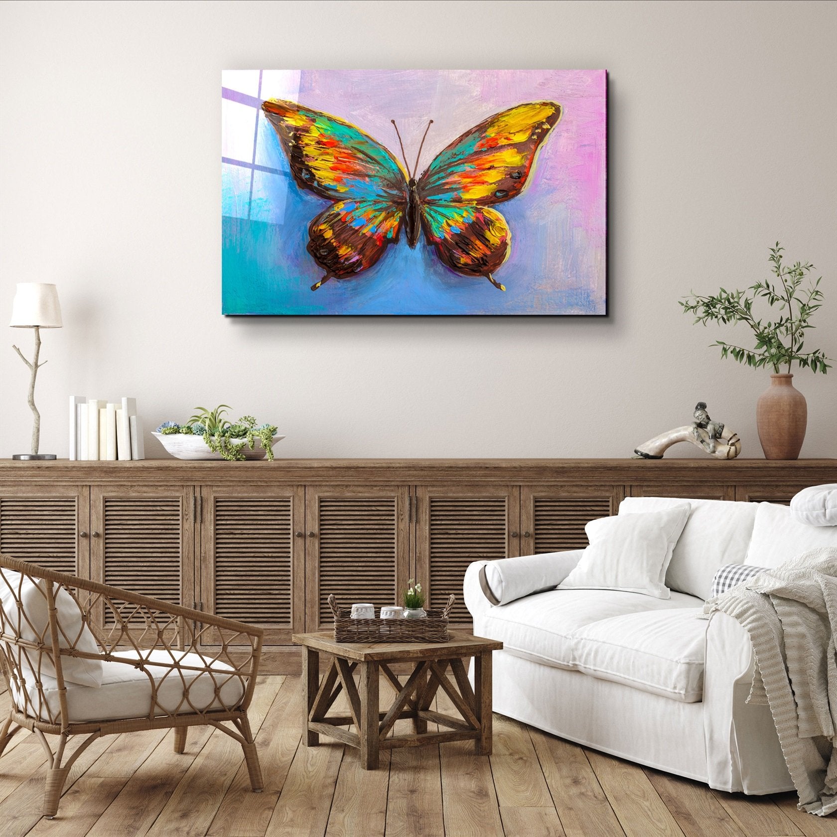 ・„Butterfly 4“・<tc>Glasbild</tc>