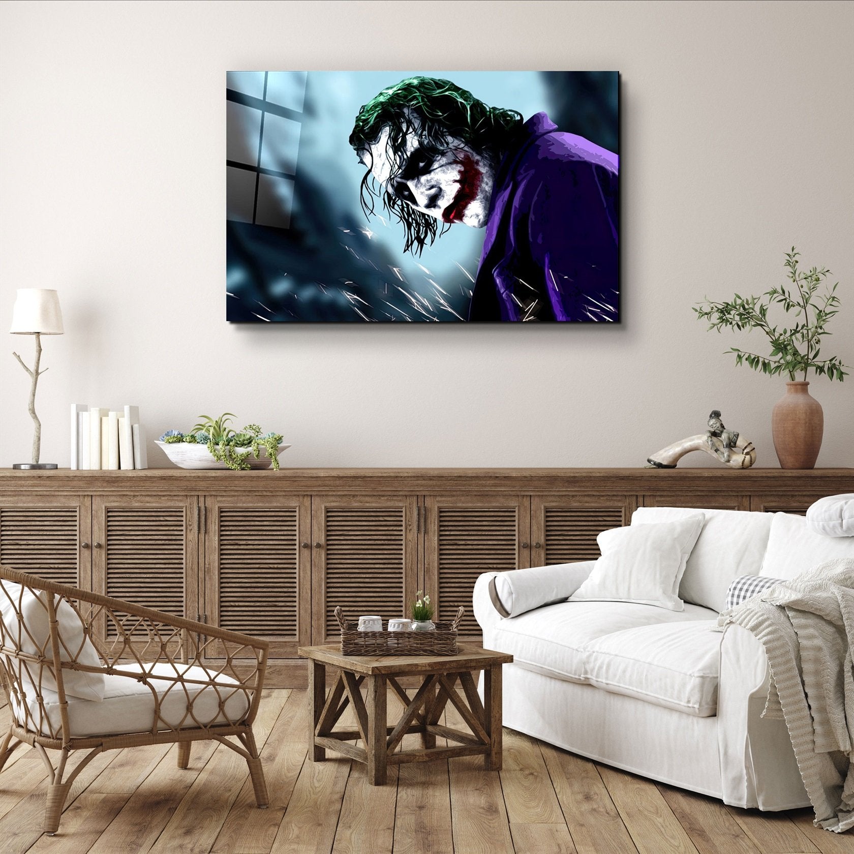 ・"Joker V2"・Glass Wall Art