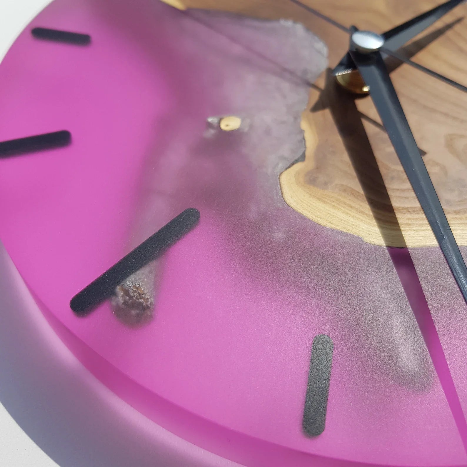 Enchanted SilverBerry Tree & Resin Timepiece | Premium Handmade Wall Clocks