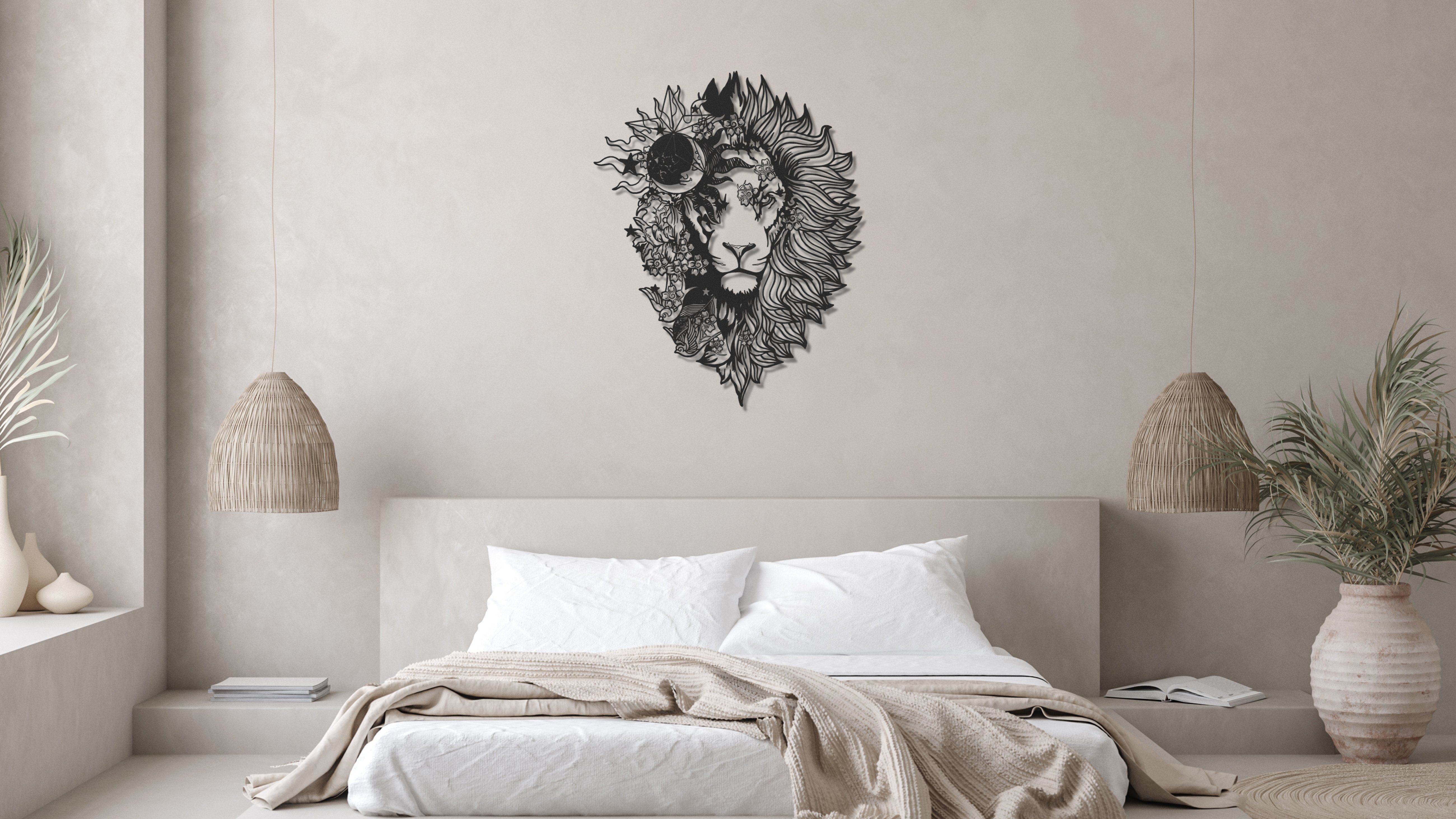・"Astro Lion"・Premium Metal Wall Art - Limited Edition