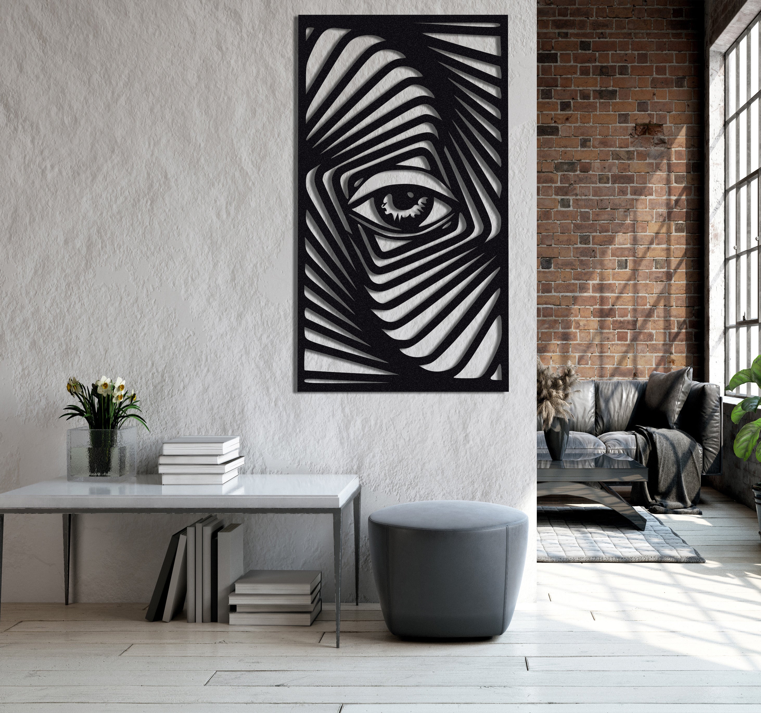 ・„Zebraauge“・Premium-Wandkunst aus Metall – limitierte Auflage